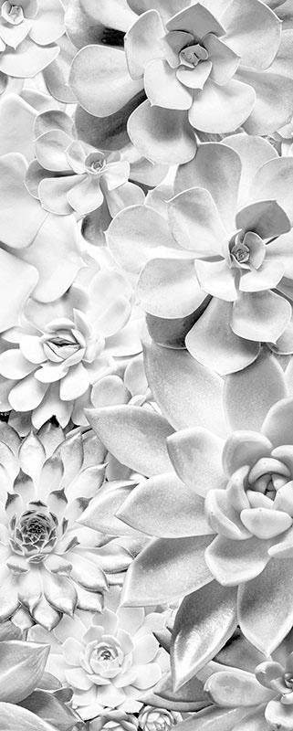 Komar Vliestapete "Digitaldruck Vlies - Shades Black and White Panel" bedruckt glatt Wohnzimmer, Schlafzimmer