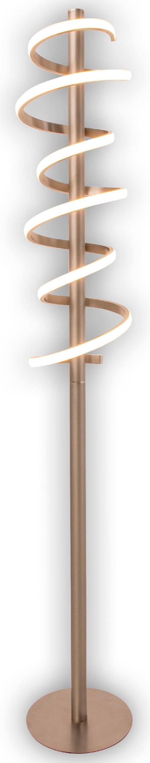 "NÄVE LED Stehlampe ""Belleza"", silber (silberfarben), 1, Ø 22cm H: 140cm, 1 Stk., Leuchten, Flurleuchte warmweiß, H: 140cm, 27W, silberfarben