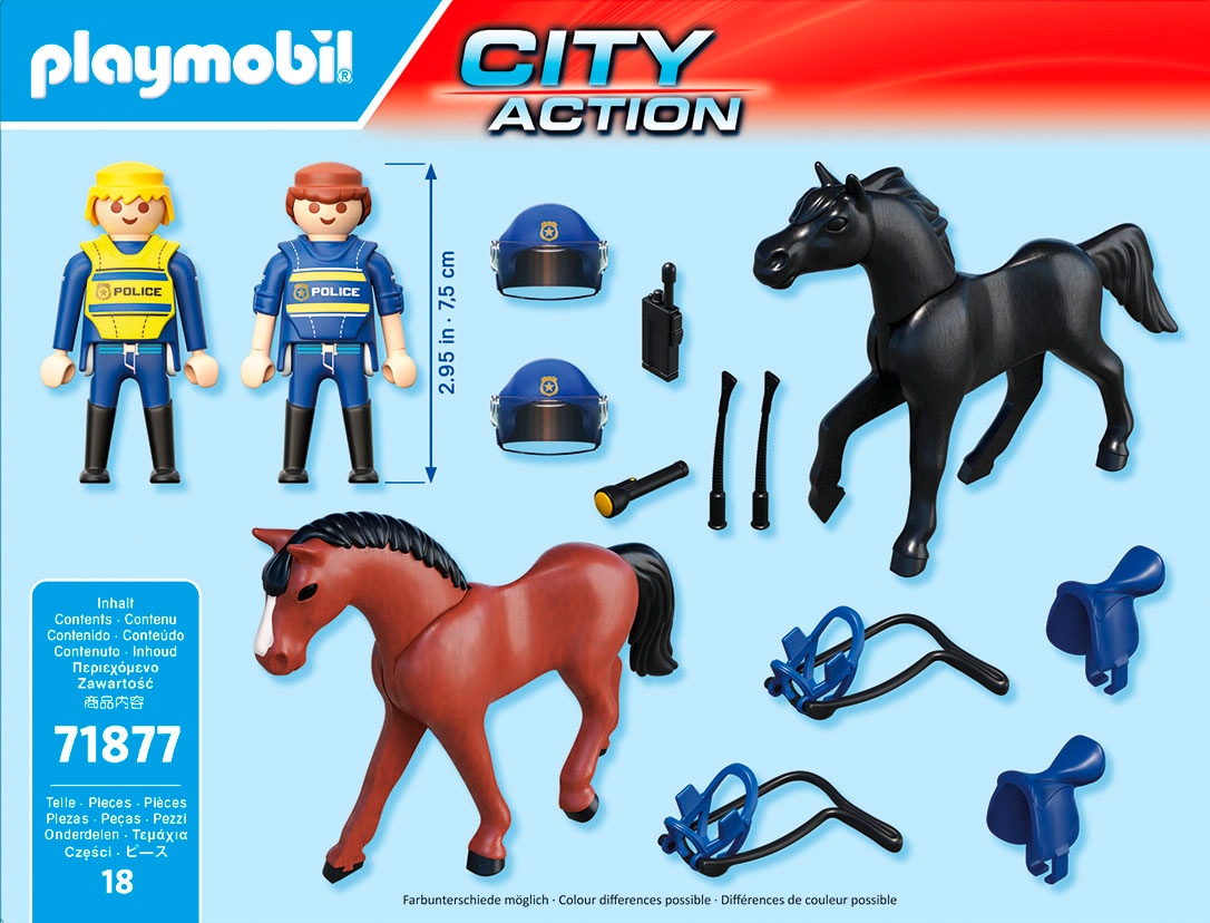 Playmobil® Konstruktions-Spielset »Polizeireiterstaffel (71877), Action Heroes« Made in Europe