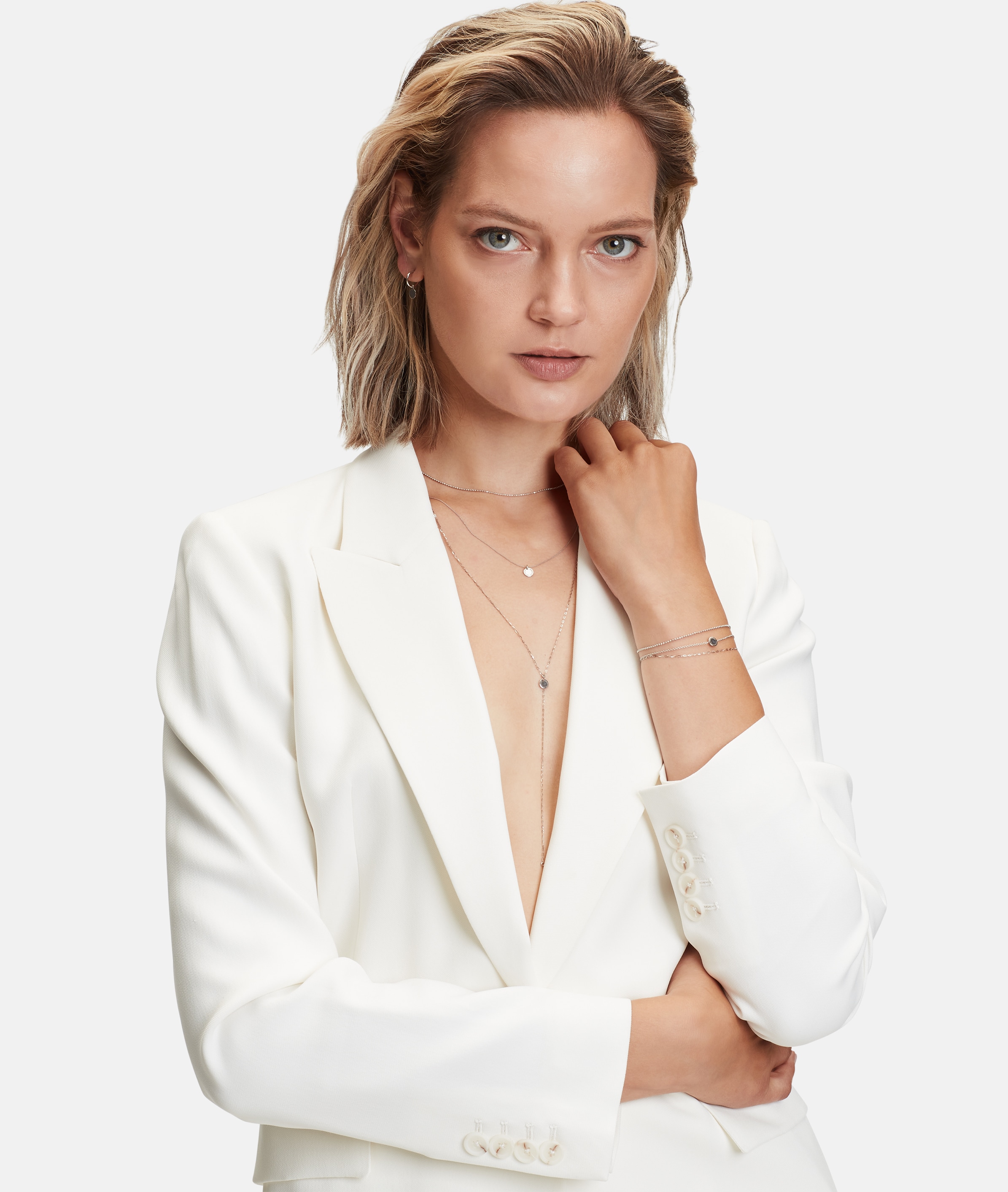 Liebeskind Berlin Paar Creolen »Schmuck Geschenk Gold 375 Ohrringe Gold Collection«, Einhänger abnehmbar