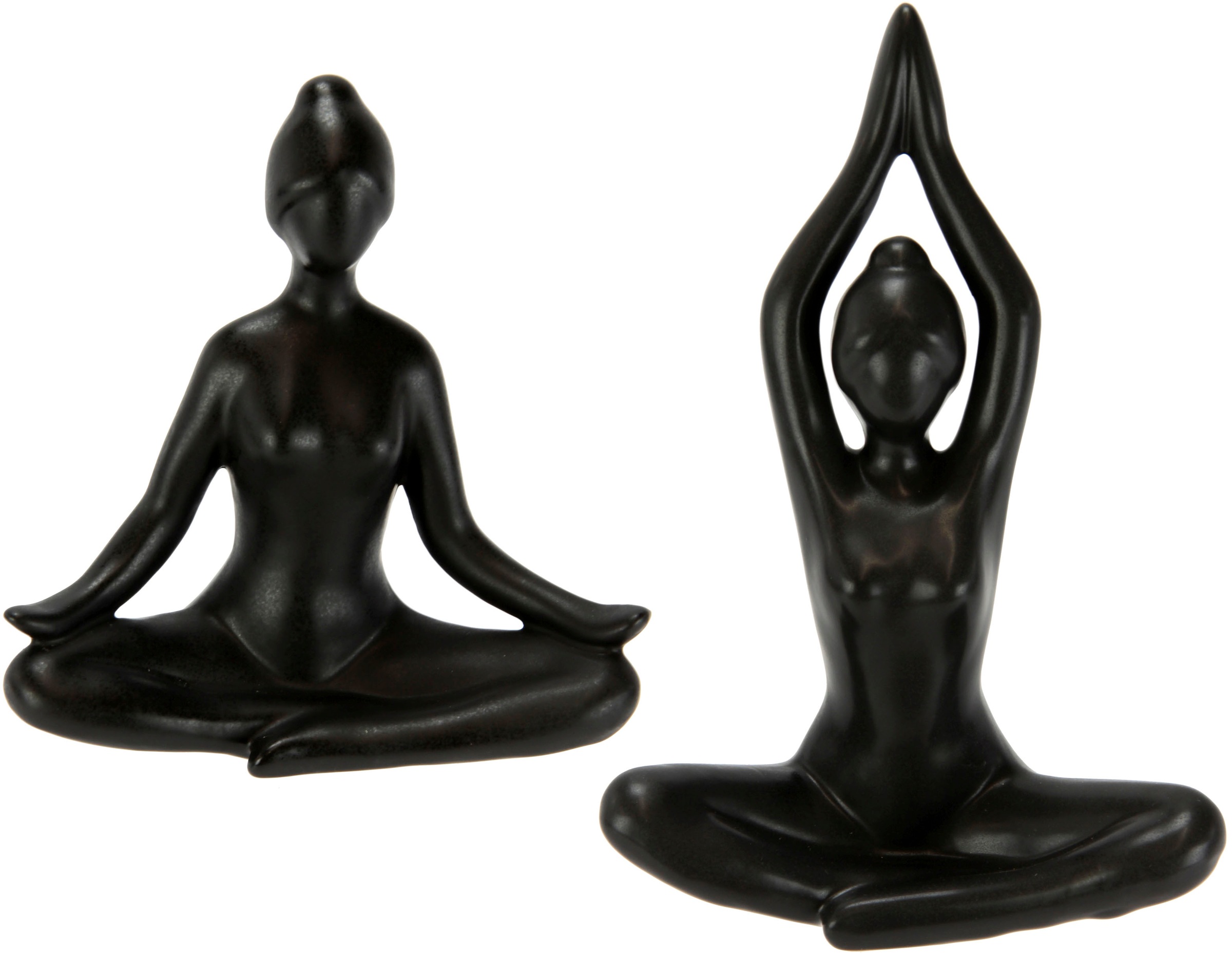 I.GE.A. Dekofigur »Yoga-Frau«, 3er Set, Yogafigur, Yogaskulptur bestellen |  BAUR