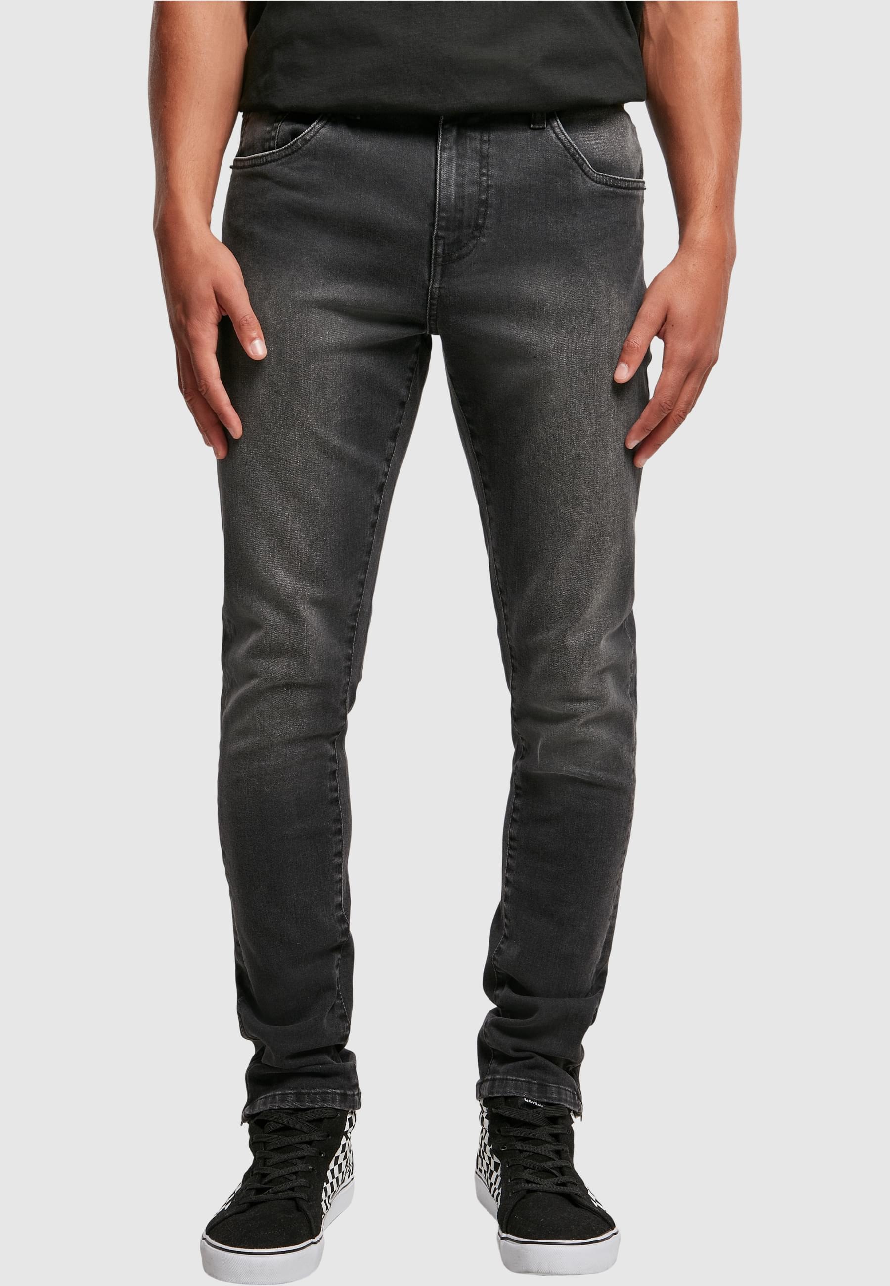 URBAN CLASSICS Bequeme Jeans »Urban Classics Herren Slim Fit Zip Jeans« 1 Stk.