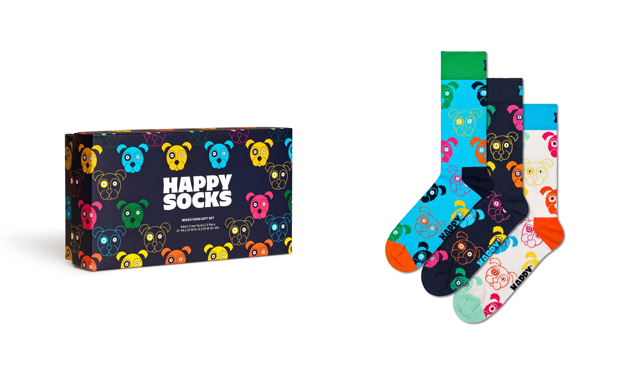 online Gift bestellen | Socken Dog Mixed Socks »3-Pack Hunde-Motiv Set«, Socks Happy BAUR (Packung),