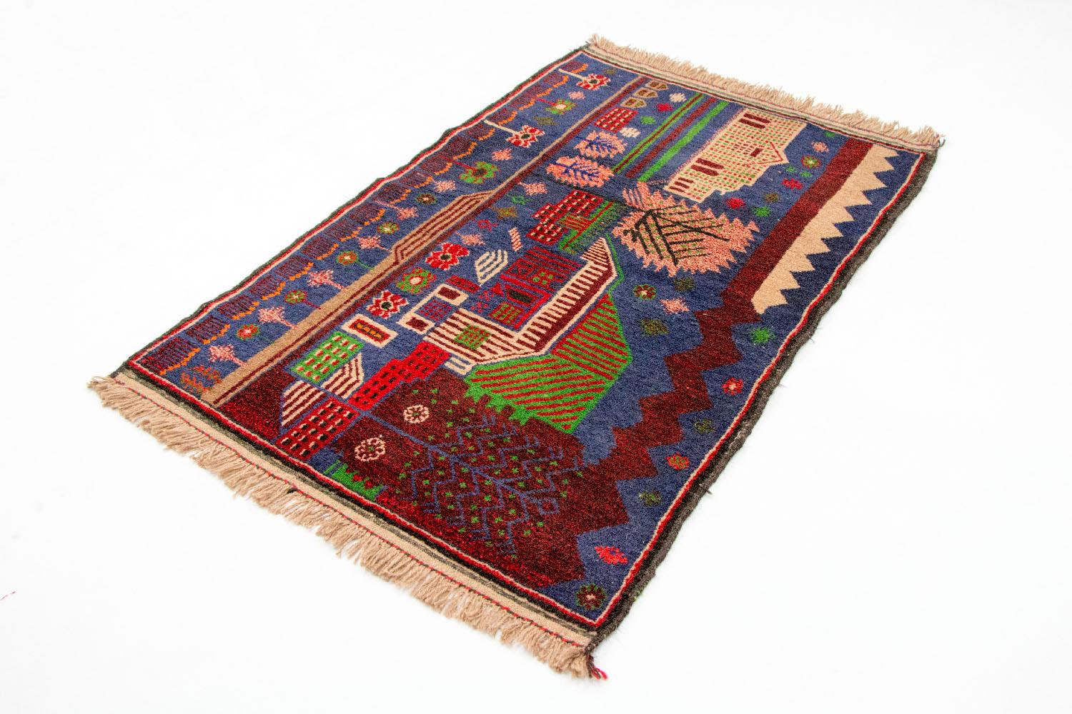 morgenland Wollteppich »Belutsch Teppich handgeknüpft mehrfarbig«, rechteckig, handgeknüpft