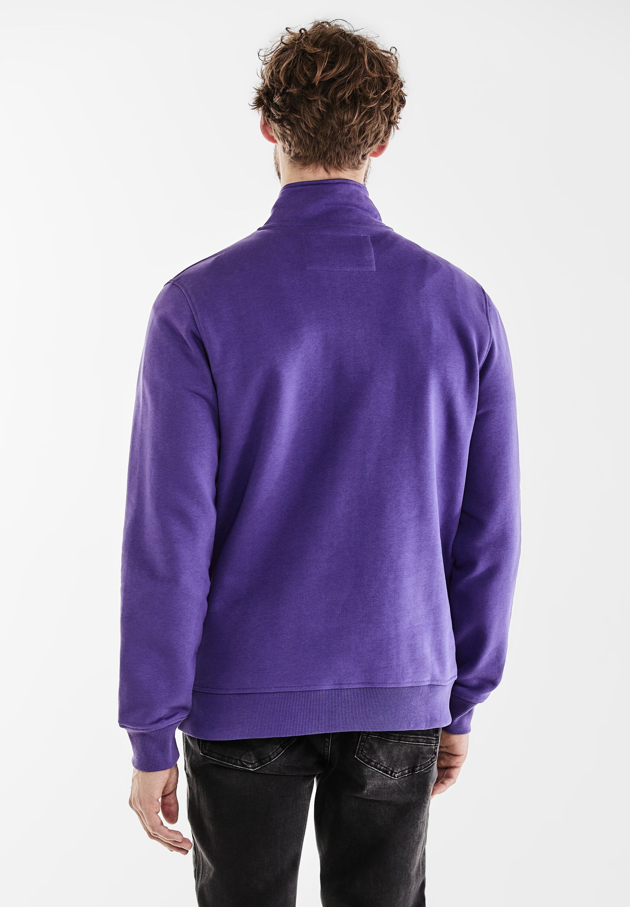 STREET ONE MEN Sweatshirt, mit Stehkragen
