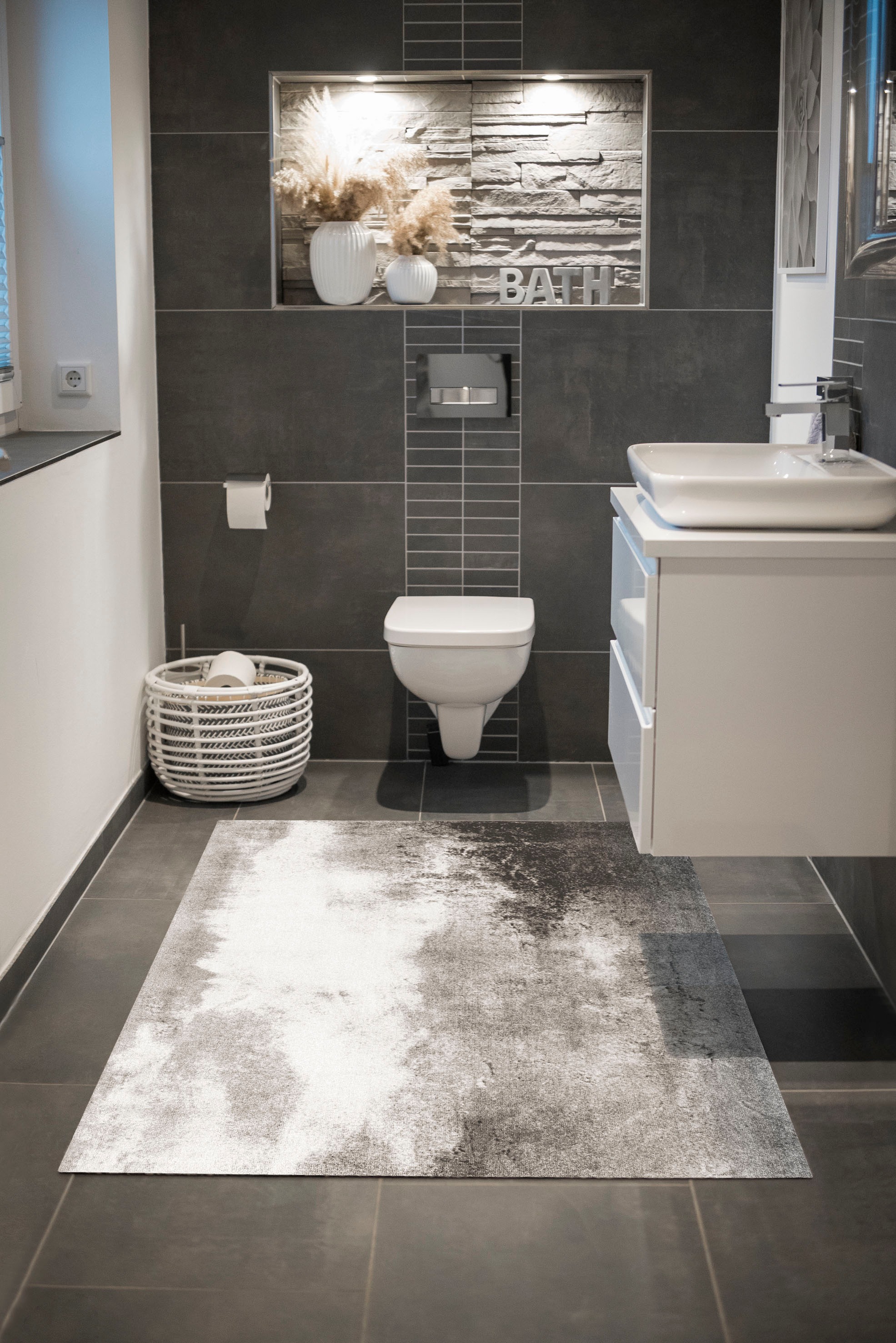 wash+dry by Kleen-Tex Teppich "Aura" rechteckig 9 mm Höhe rutschhemmend, In günstig online kaufen