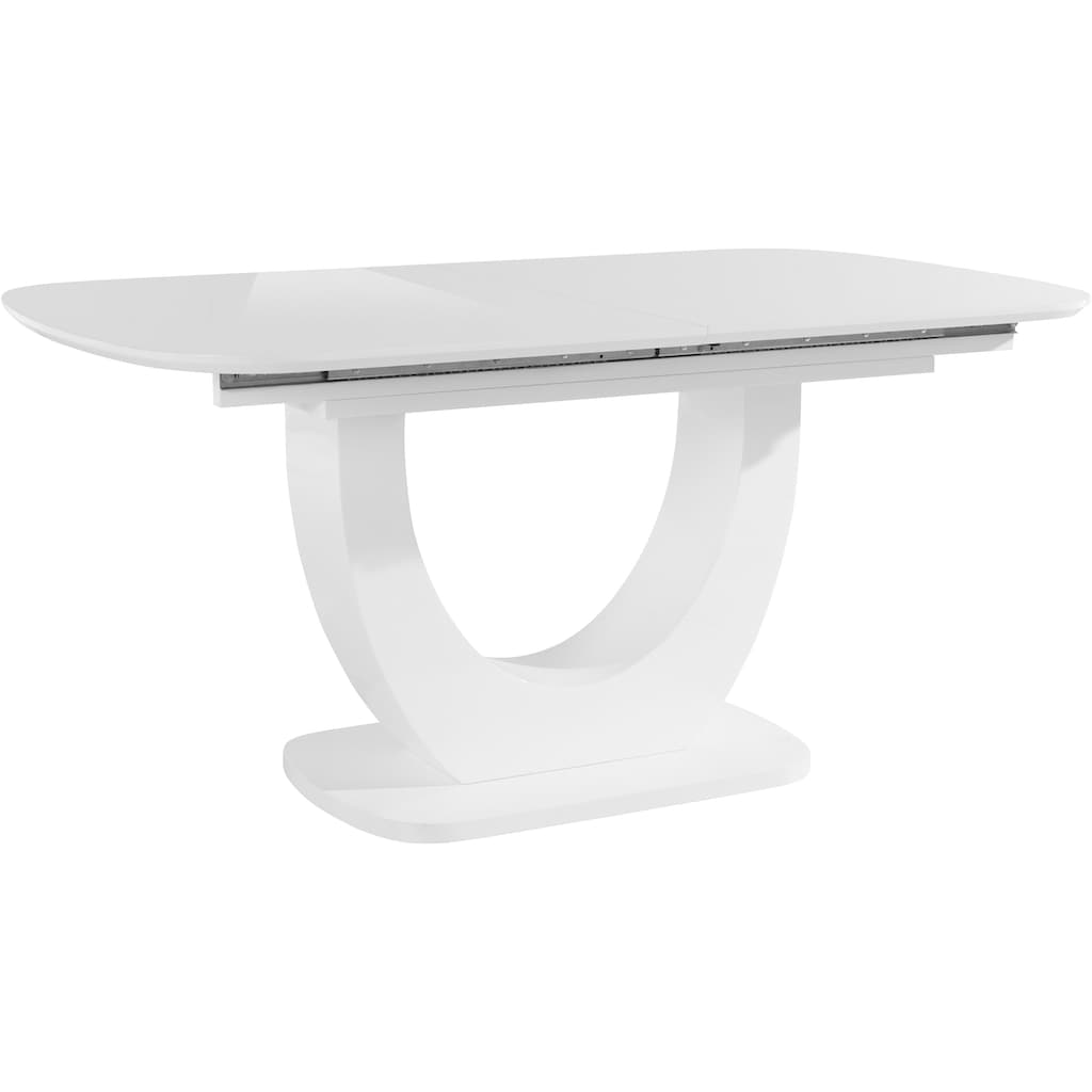 Wohnen Tische INOSIGN Esstisch »Nia«, inklusive einer Einlegeplatte, mit einer Hochglanz-Optik, Breite 160-200 cm 