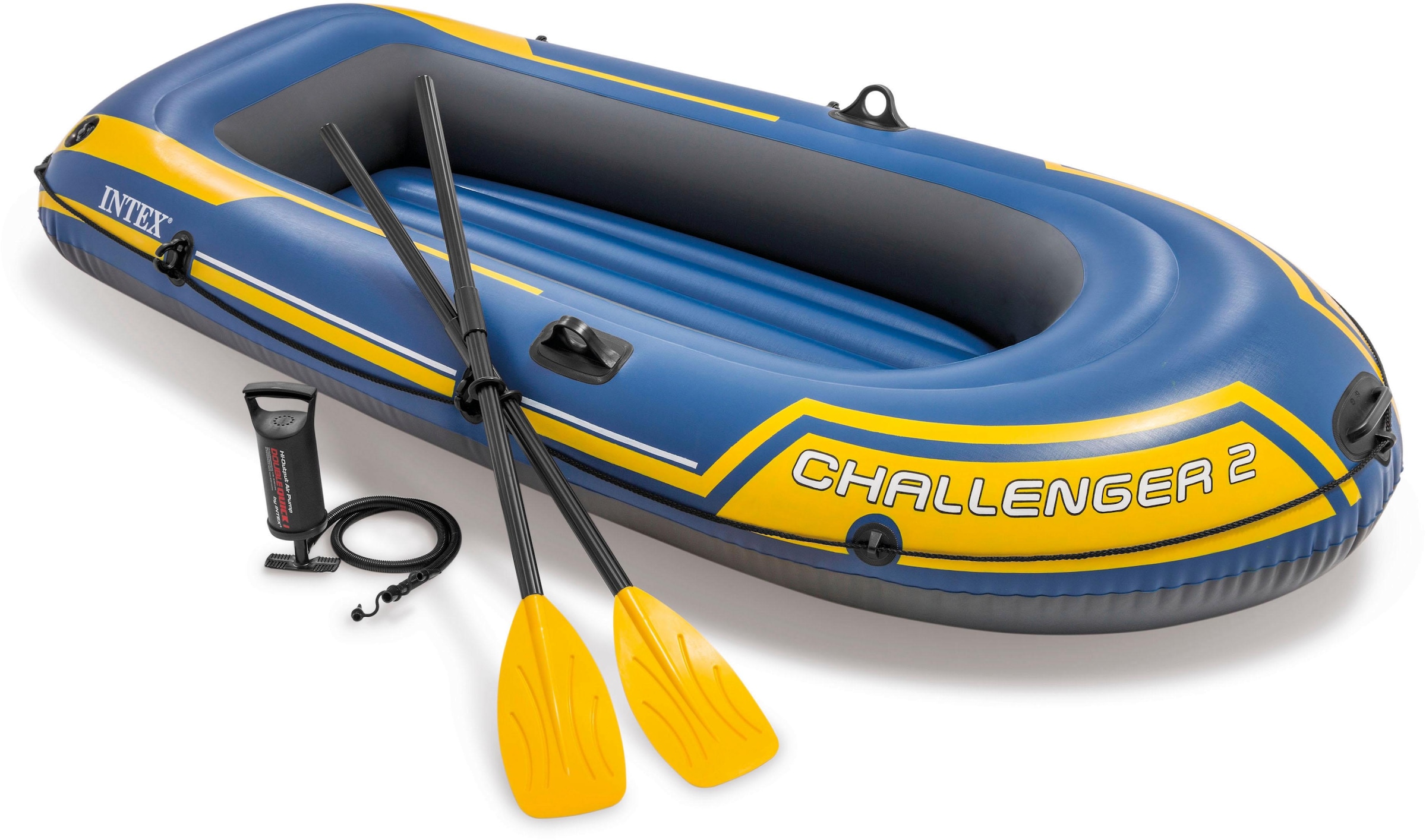 Intex Schlauchboot »Challenger 2«, (Set, mit 2 Paddeln und Luftpumpe)