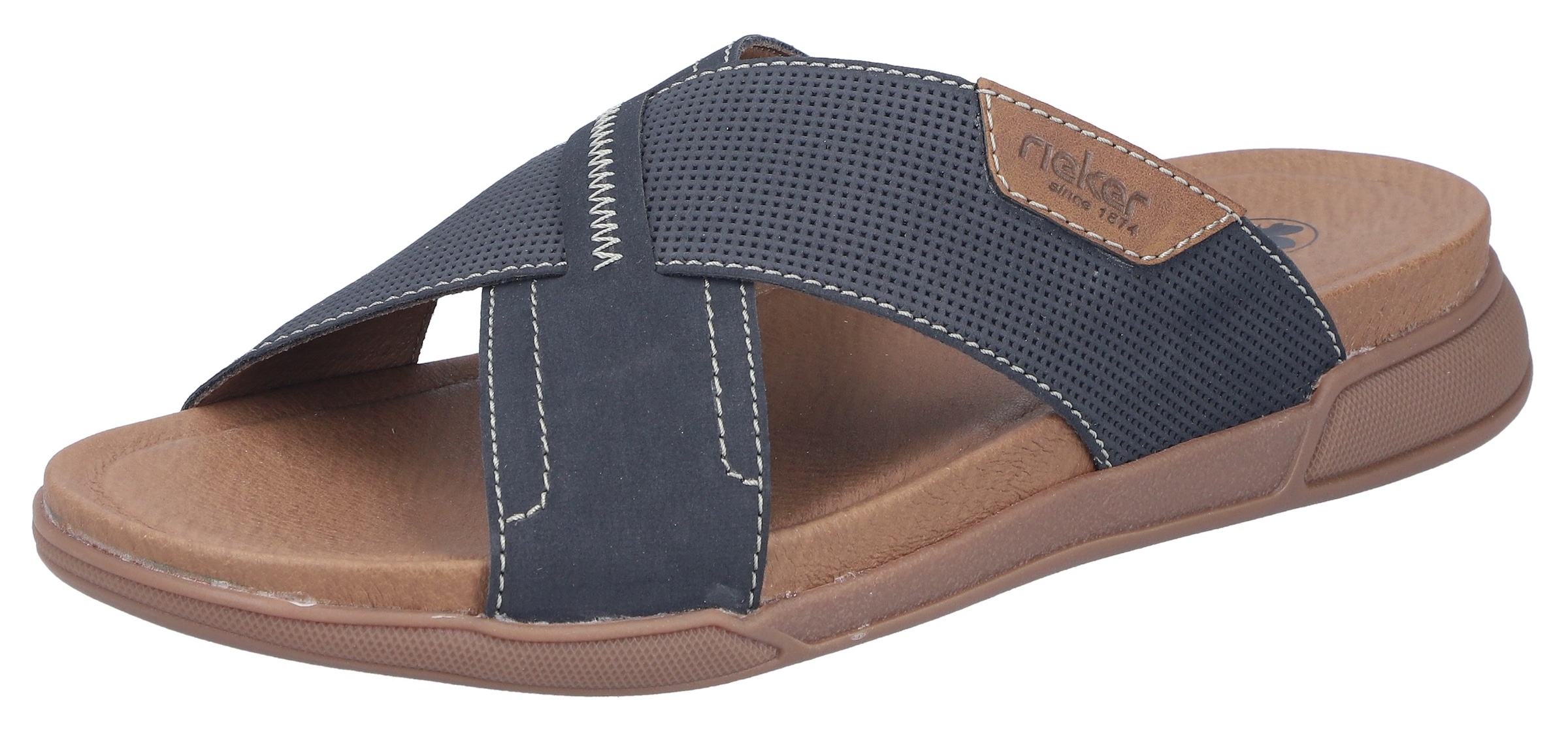 Rieker Pantolette Sommerschuh, Hausschuh, Urlaubsschuh in bequemer Form günstig online kaufen