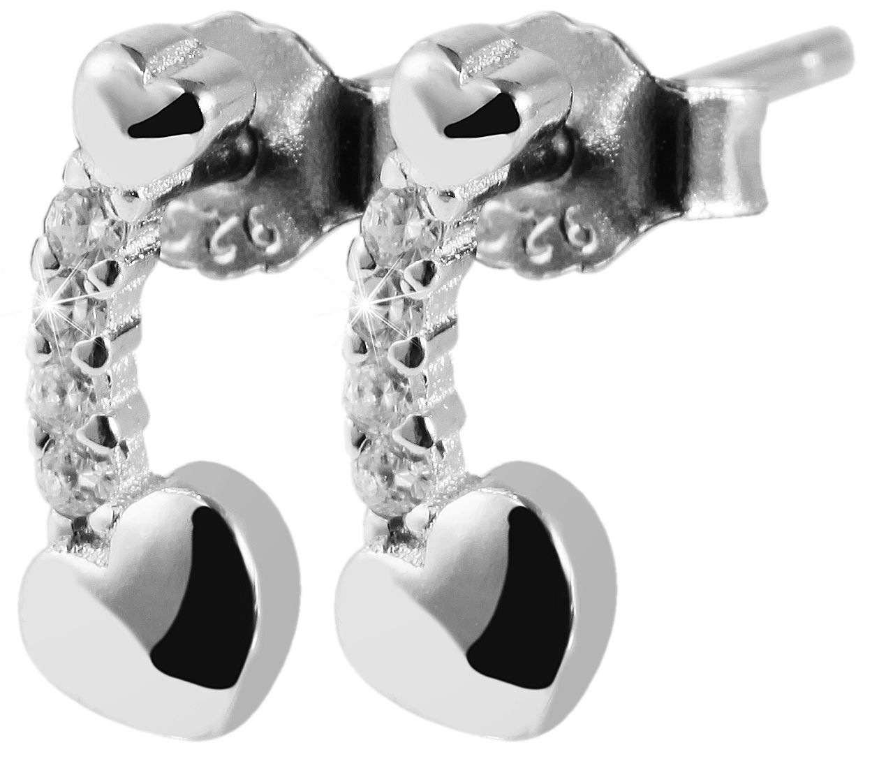 Paar Ohrhänger ADELIA´S "Damen Ohrringe – Ohrstecker aus 925 Silber mit Zirkonia", Damen, Gr. Damen, Silber 925 (Sterlingsilber), silber, Ohrringe, Ein stilvolles Geschenk für besondere Momente 4