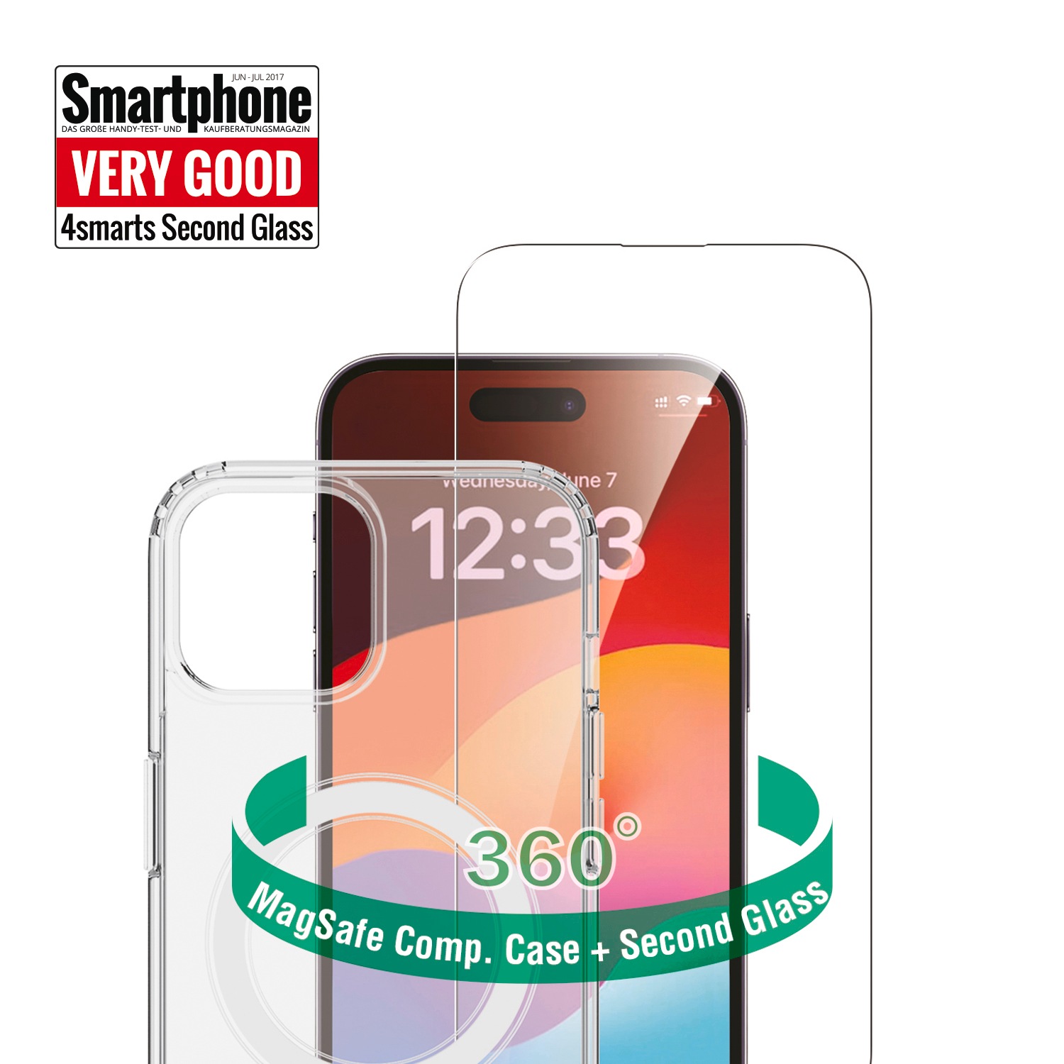 4smarts Backcover »360° Protection Set«, Apple iPhone 15 Plus, für iPhone 15 Plus