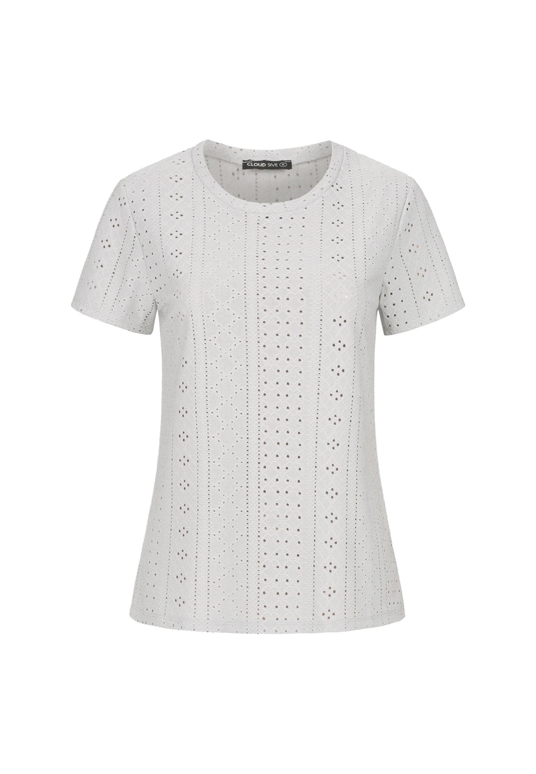 CLOUD 5IVE T-Shirt "CLOUD 5IVE T-Shirt mit Lochmuster und Rundhals" 1 Stk. günstig online kaufen