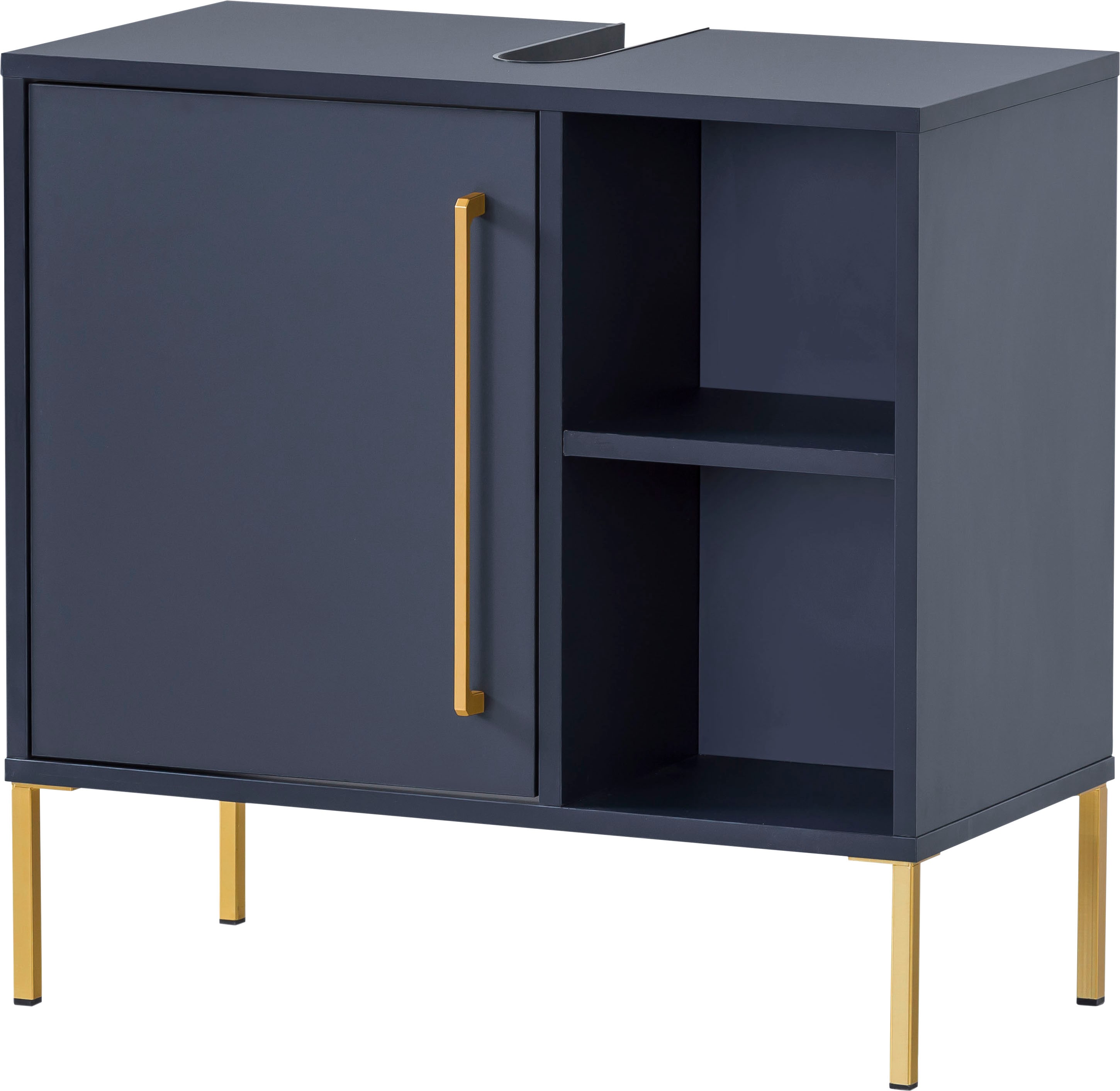 welltime Waschbeckenunterschrank "Kent, Waschbeckenunterschrank, Made in Germany, B: 65 cm" Solide Verarbeitung - Dieses Produkt ist in Deutschland gefertigt