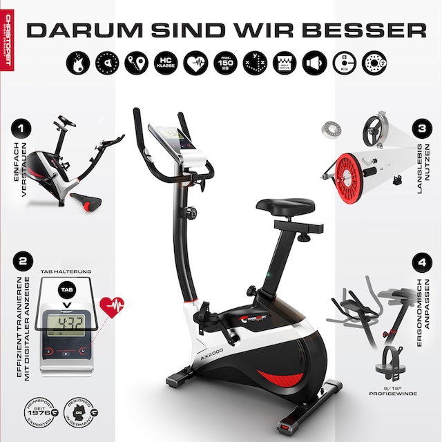 Christopeit Sport® Heimtrainer »AX 2000« auf Rechnung online bestellen |  BAUR