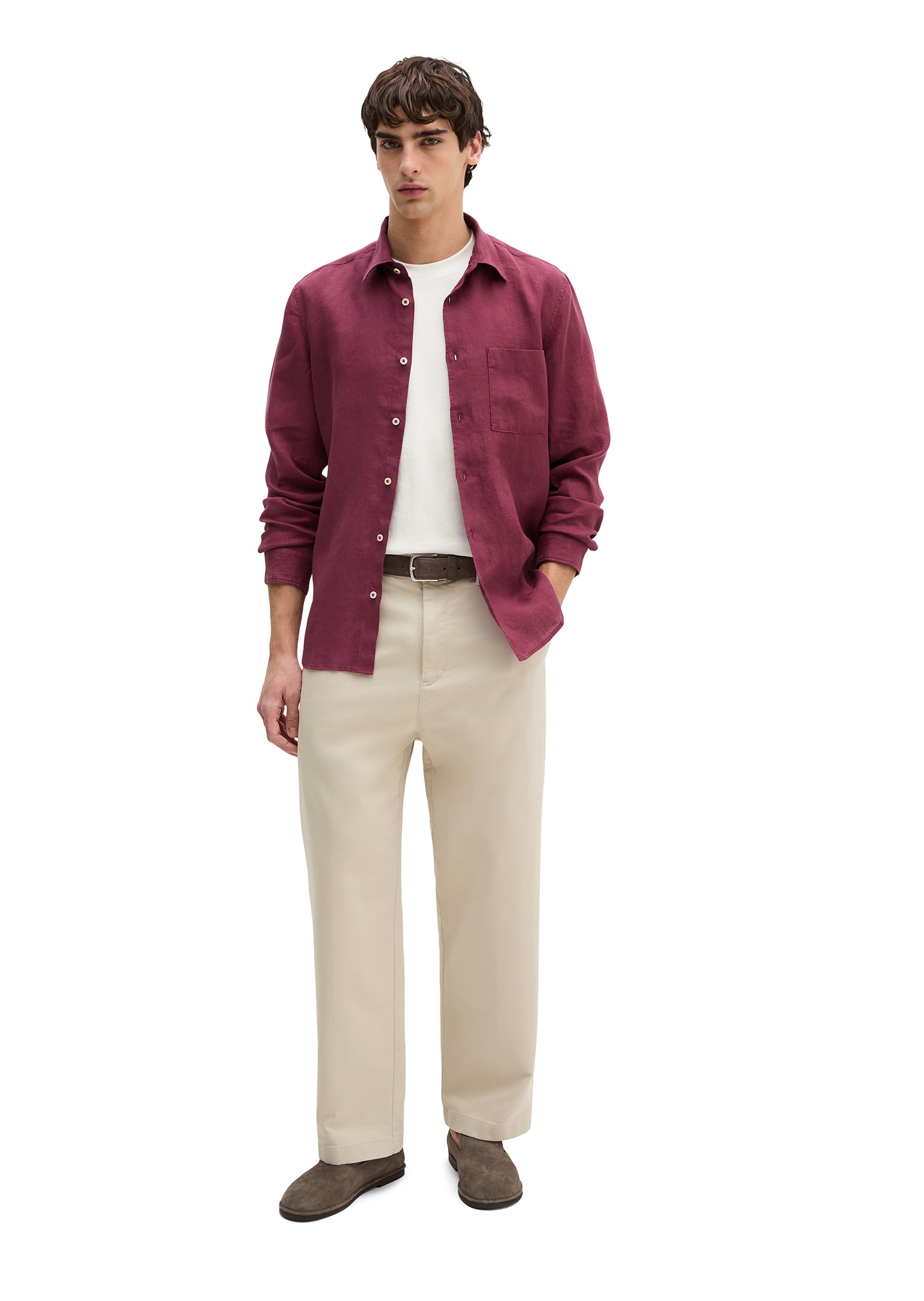 Marc O'Polo Langarmhemd »aus reinem Leinen«