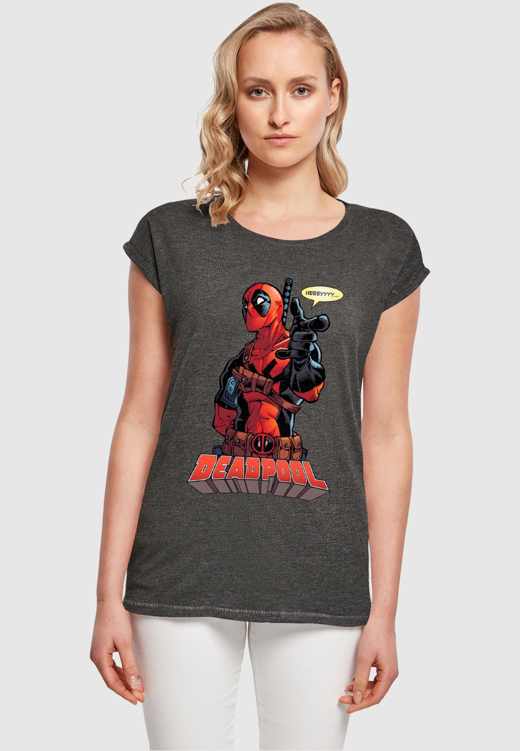 ABSOLUTE CULT T-Shirt »ABSOLUTE CULT Damen Ladies Deadpool - Hey You T-Shirt«, (1 tlg.)