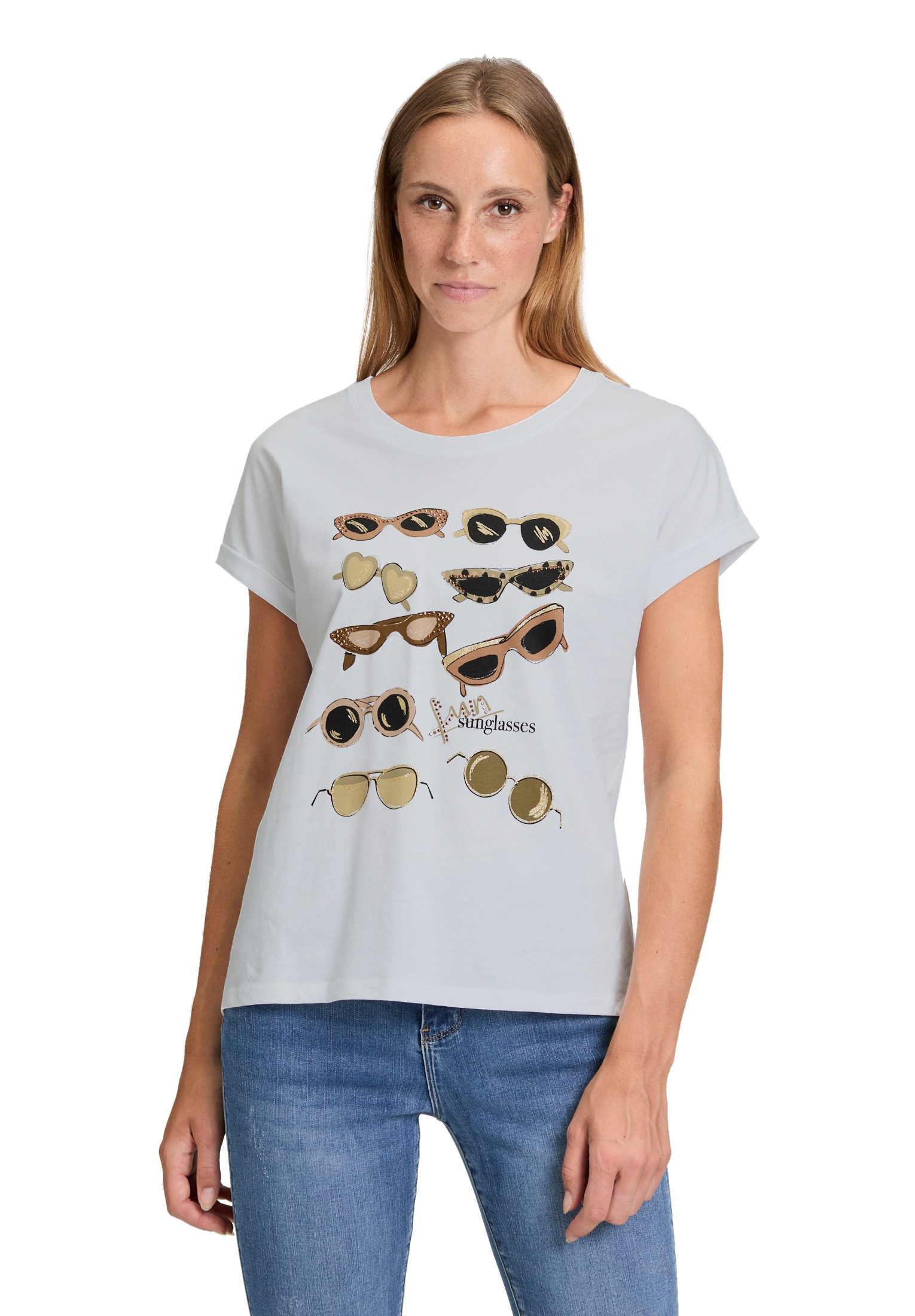 Betty Barclay Kurzarmshirt "Betty Barclay Damen Casual-Shirt mit Aufdruck", günstig online kaufen