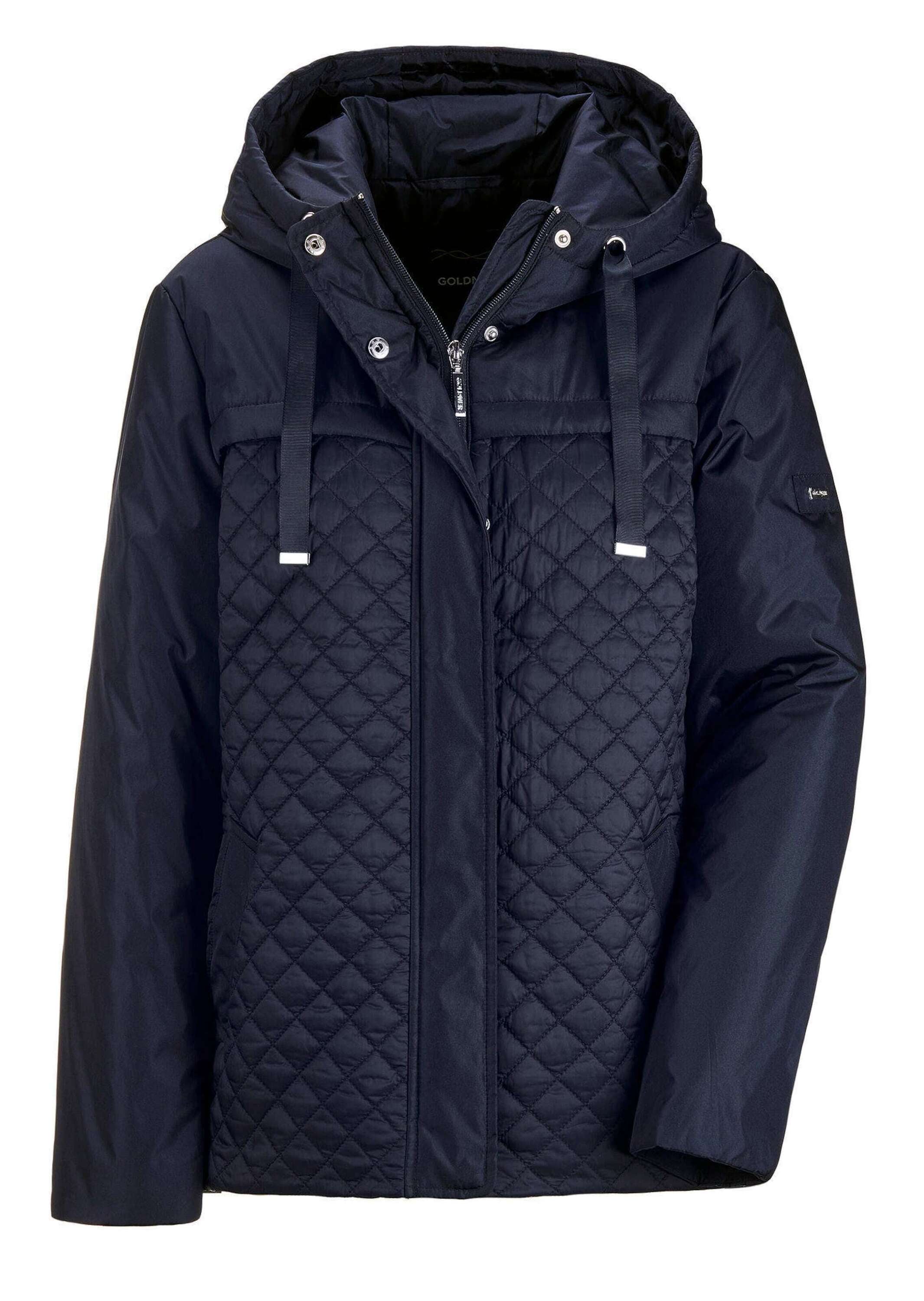 GOLDNER "Elegante Outdoor-Jacke" Mix aus Stepp und glatten Einsätzen