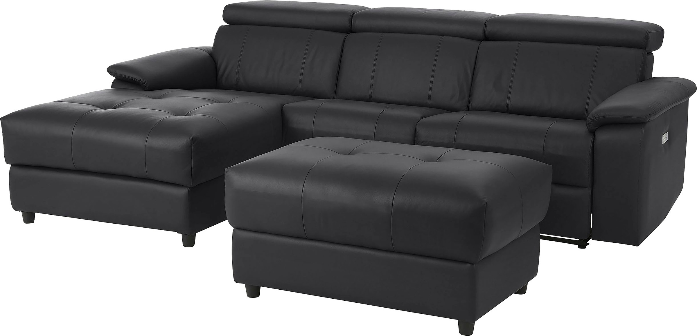 Home affaire Ecksofa »Binado, L-Form,«, mit manueller oder elektrischer Relaxfunktion mit USB-Anschluss