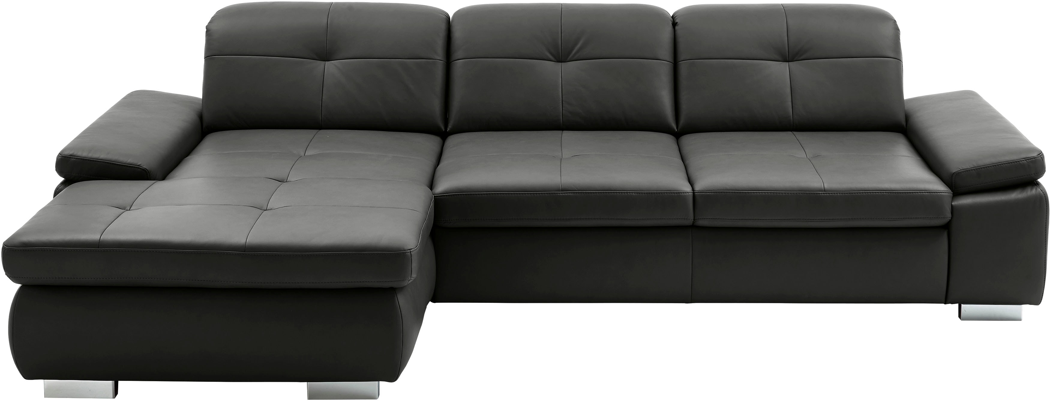 Die PlanBar Ecksofa "PN-IN16012 L-Form, Breite 309 cm" inkl. Sitztiefenverstellung, optional mit Kopfteilverstellung