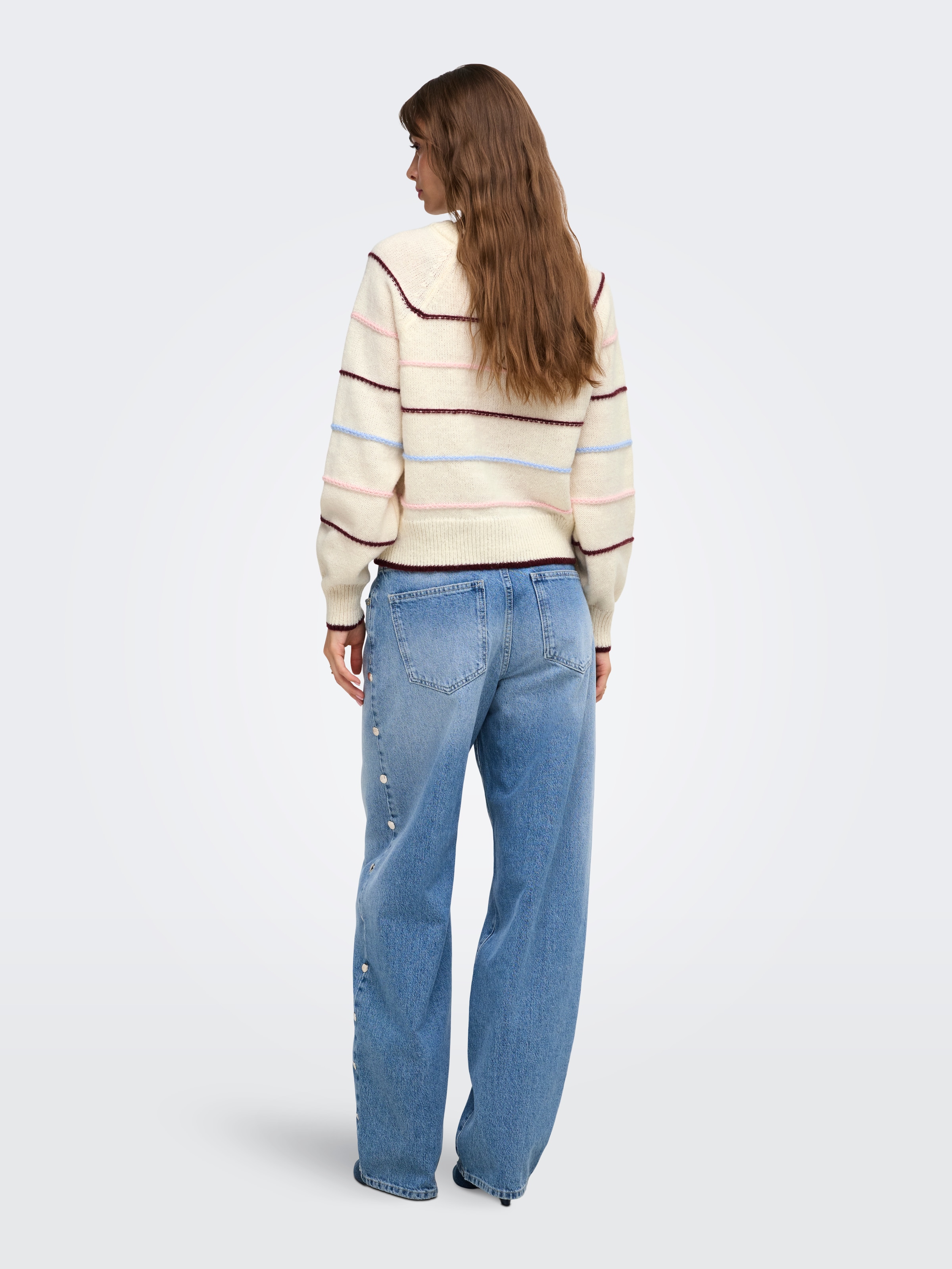ONLY Strickpullover »ONLADORA LS O-NECK NCA KNT« Kunstfaser, regular fit