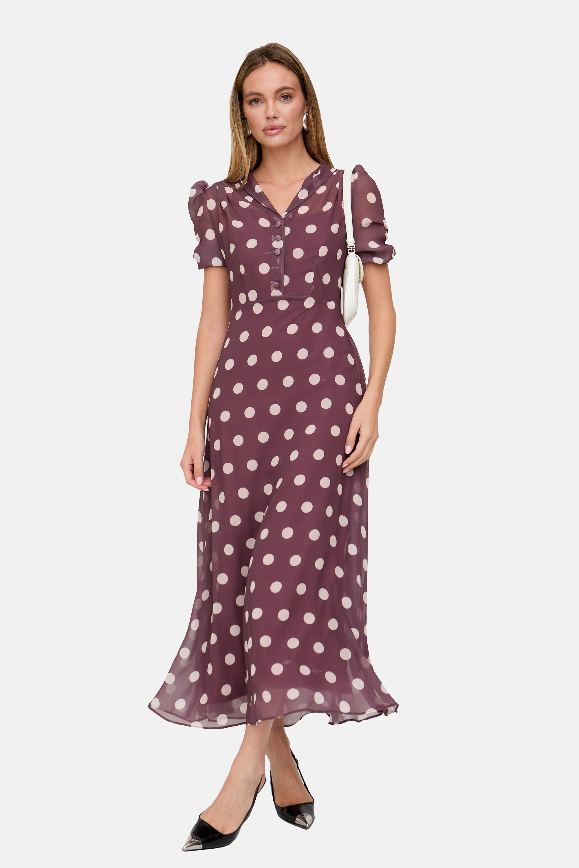 Lily and Lionel Midikleid »Julia Button Down Print Maxi Dress Damen«