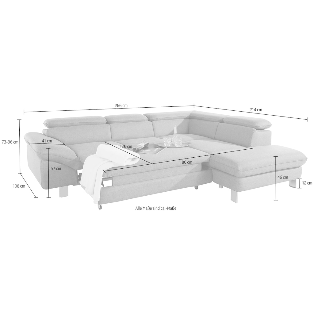 COTTA Ecksofa »Driver L-Form«