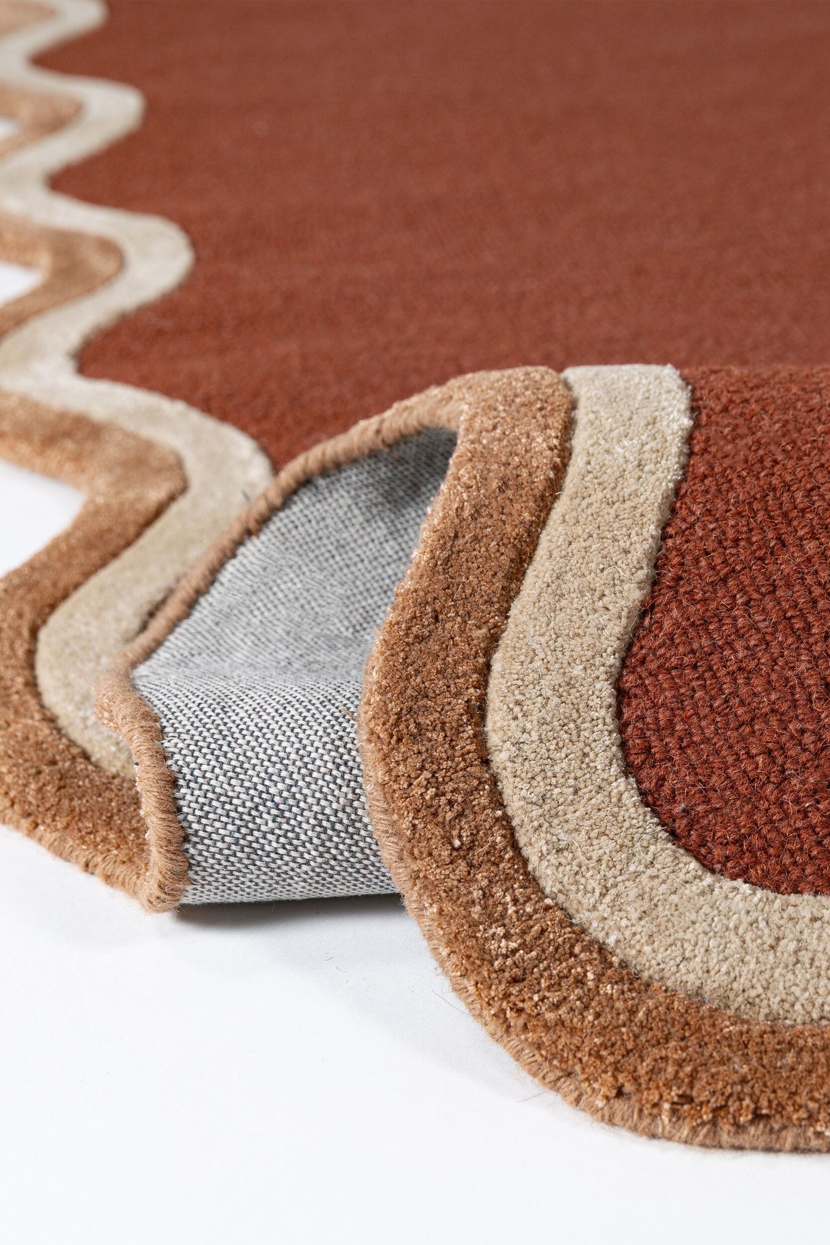 FLAIR RUGS Wollteppich »Rivo Wollteppich« rechteckig 8 mm Höhe