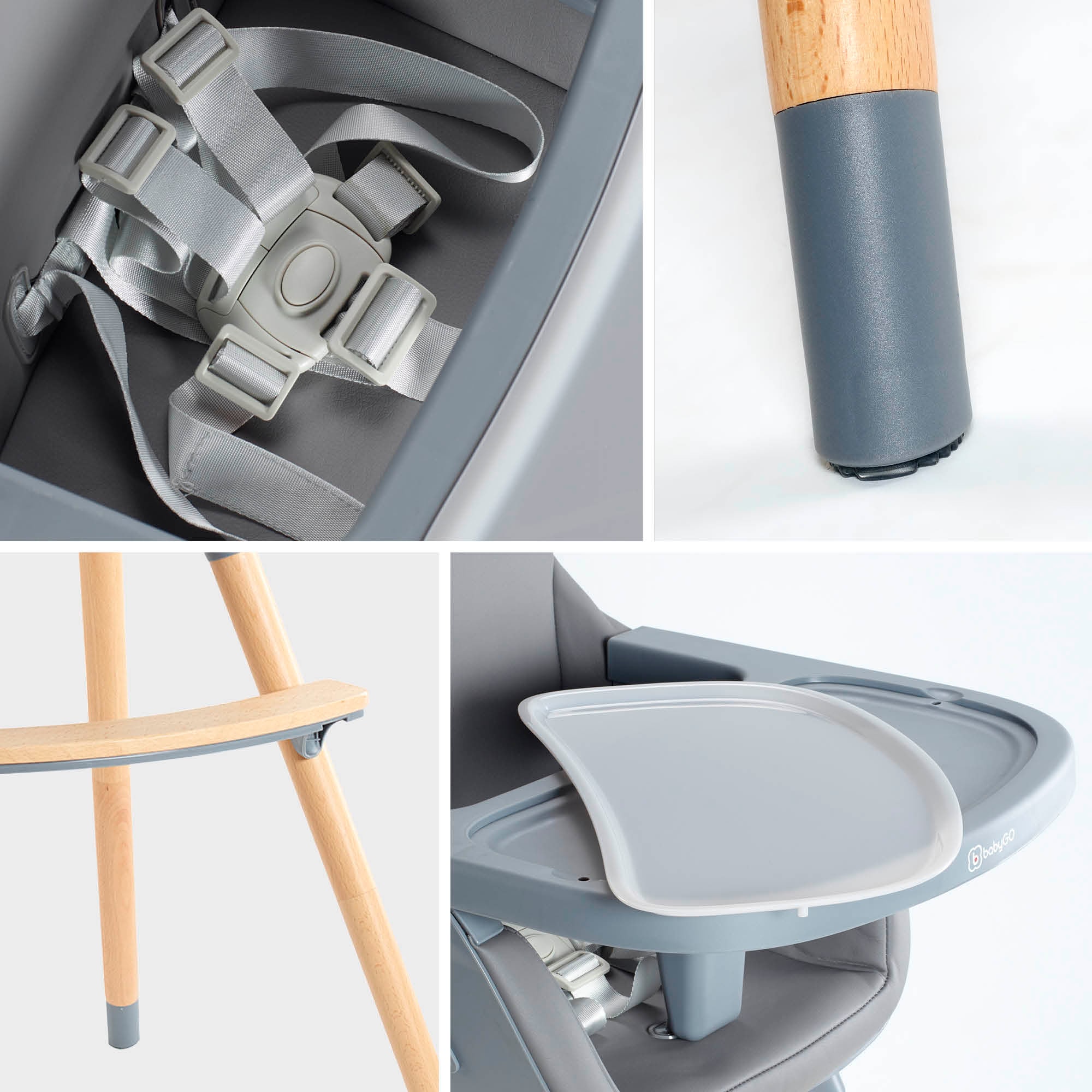 BabyGo Hochstuhl »Scandi - wood«