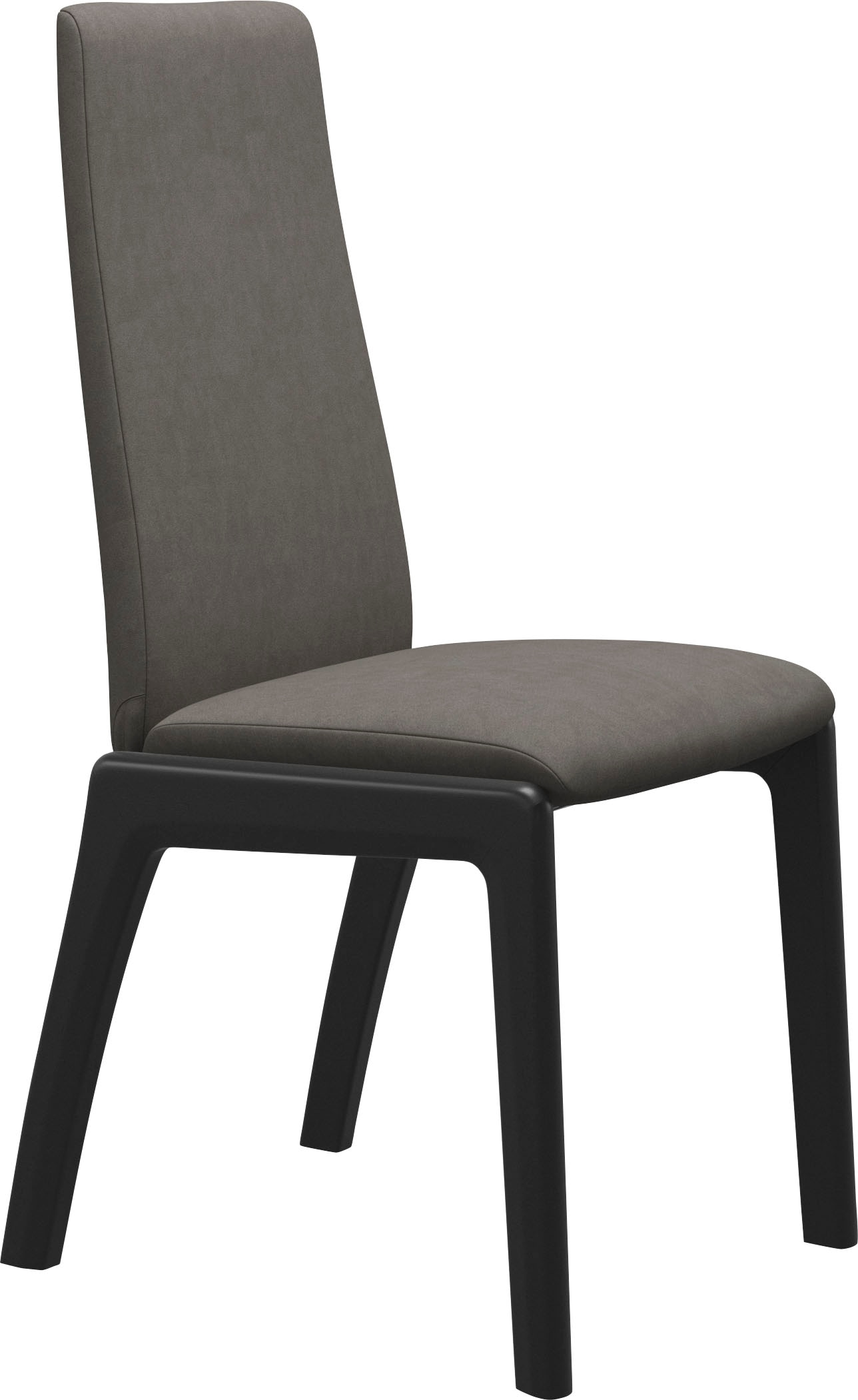 Stressless Polsterstuhl "Laurel", Microfaser DINAMICA, High Back, Größe M, mit abgerundeten Beinen in Schwarz