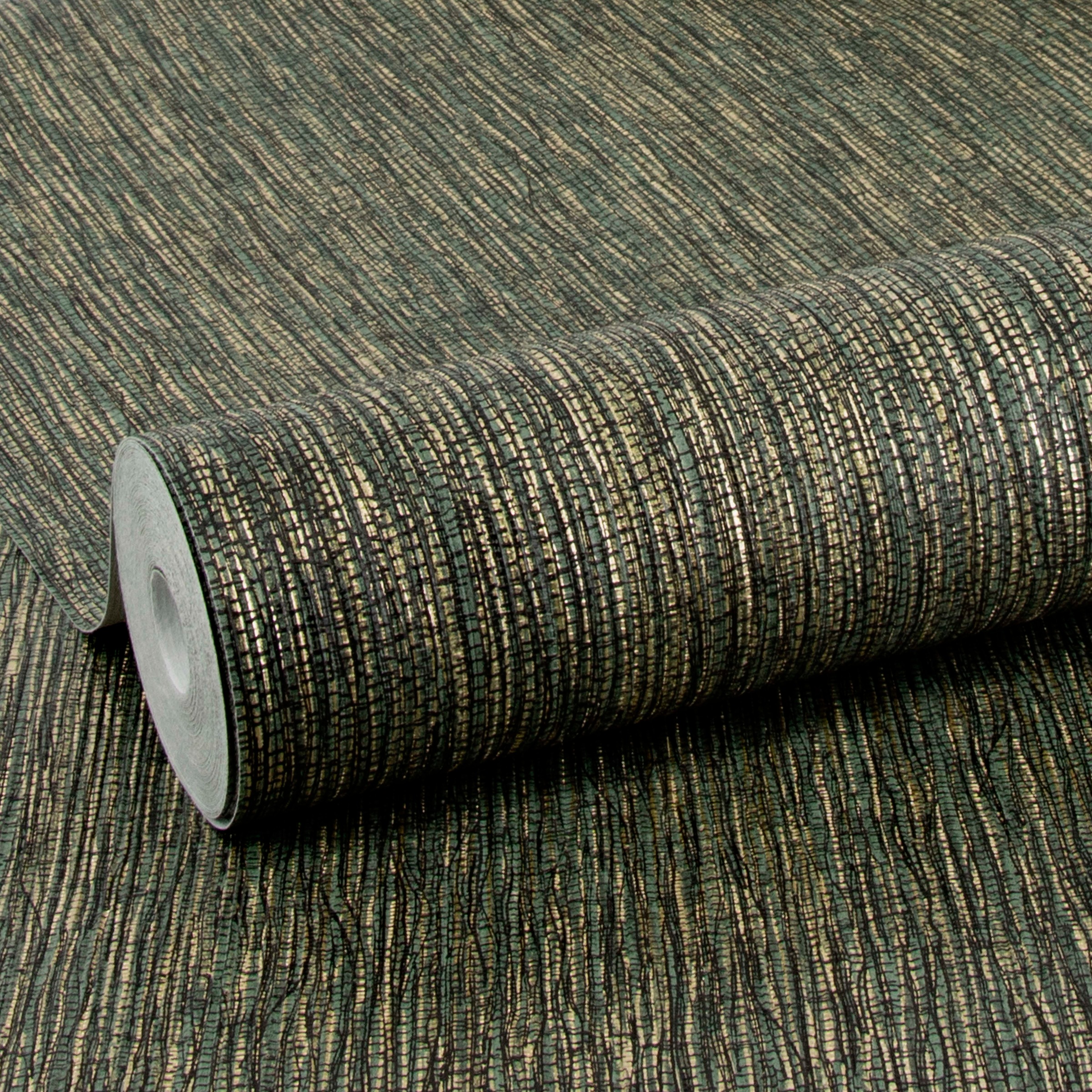 Vliestapete »Sublime Vliestapete Grass Grun Gold«, Strukturmuster, Sublime Vliestapete Grass Grun Gold