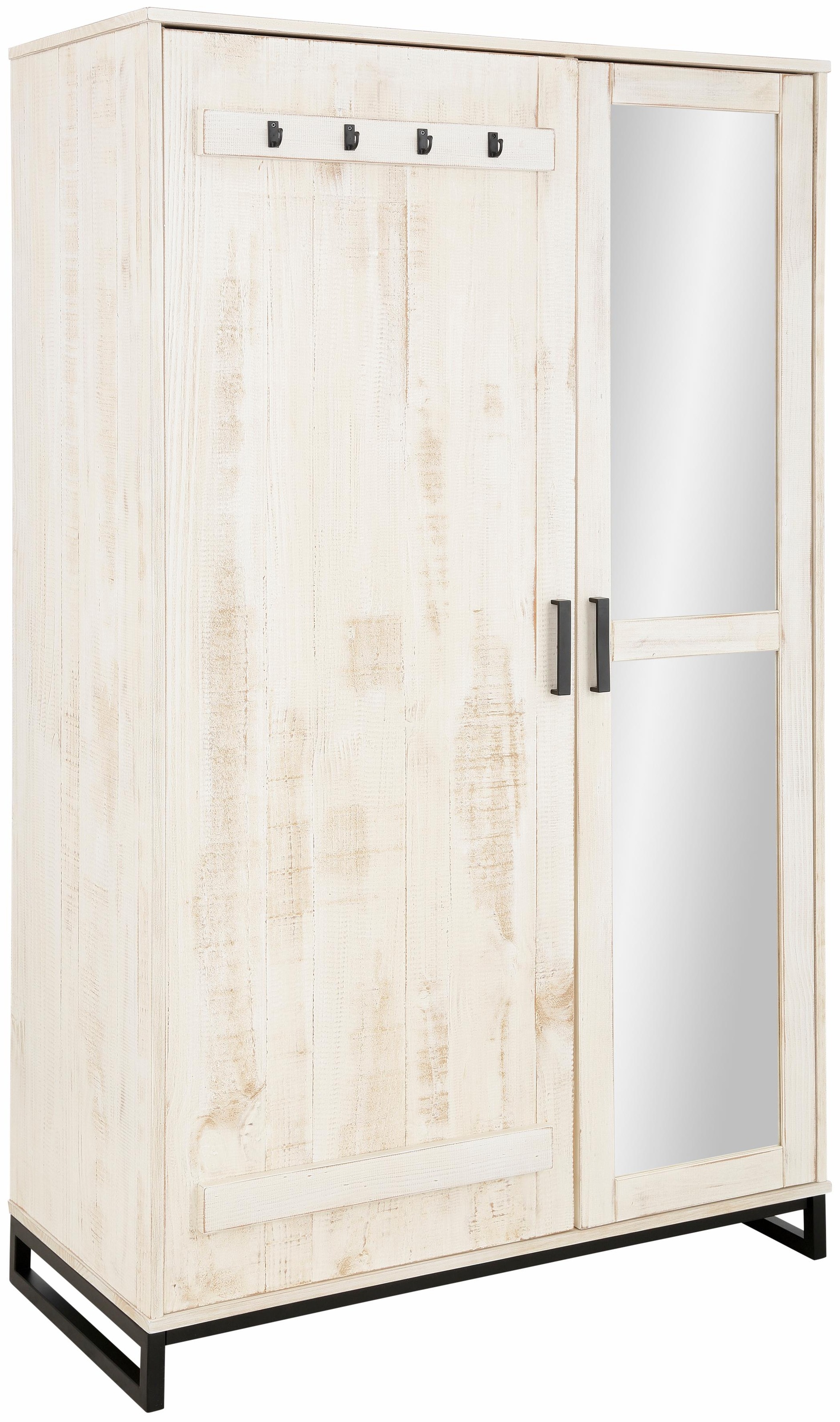 OTTO home Garderobenschrank "Santos" mit besonderen Türfronten und Spiegel, günstig online kaufen