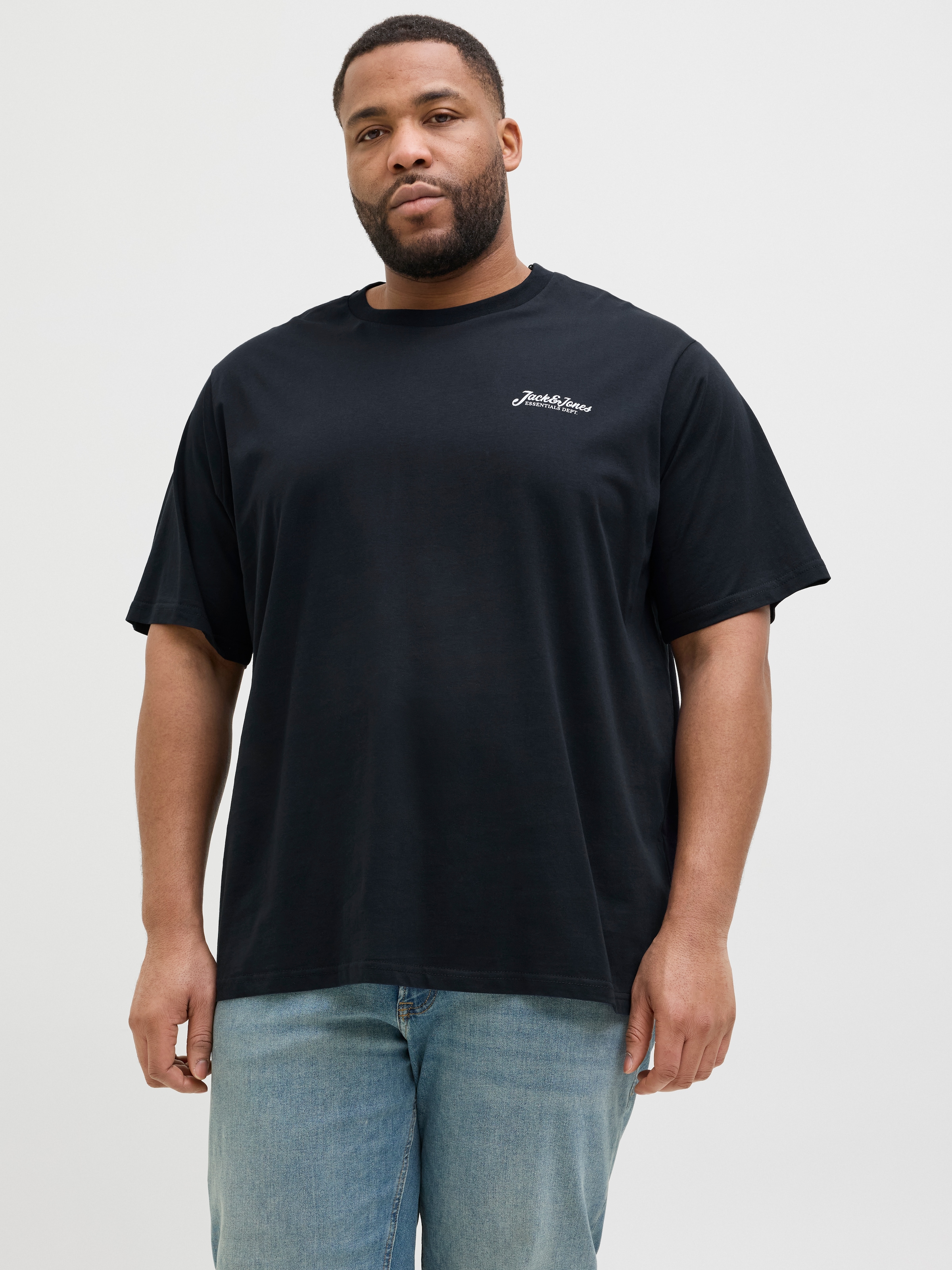 Jack & Jones PlusSize Rundhalsshirt "JJBEAU TEE SS FRONTPRINT 5PK MP PLS" günstig online kaufen