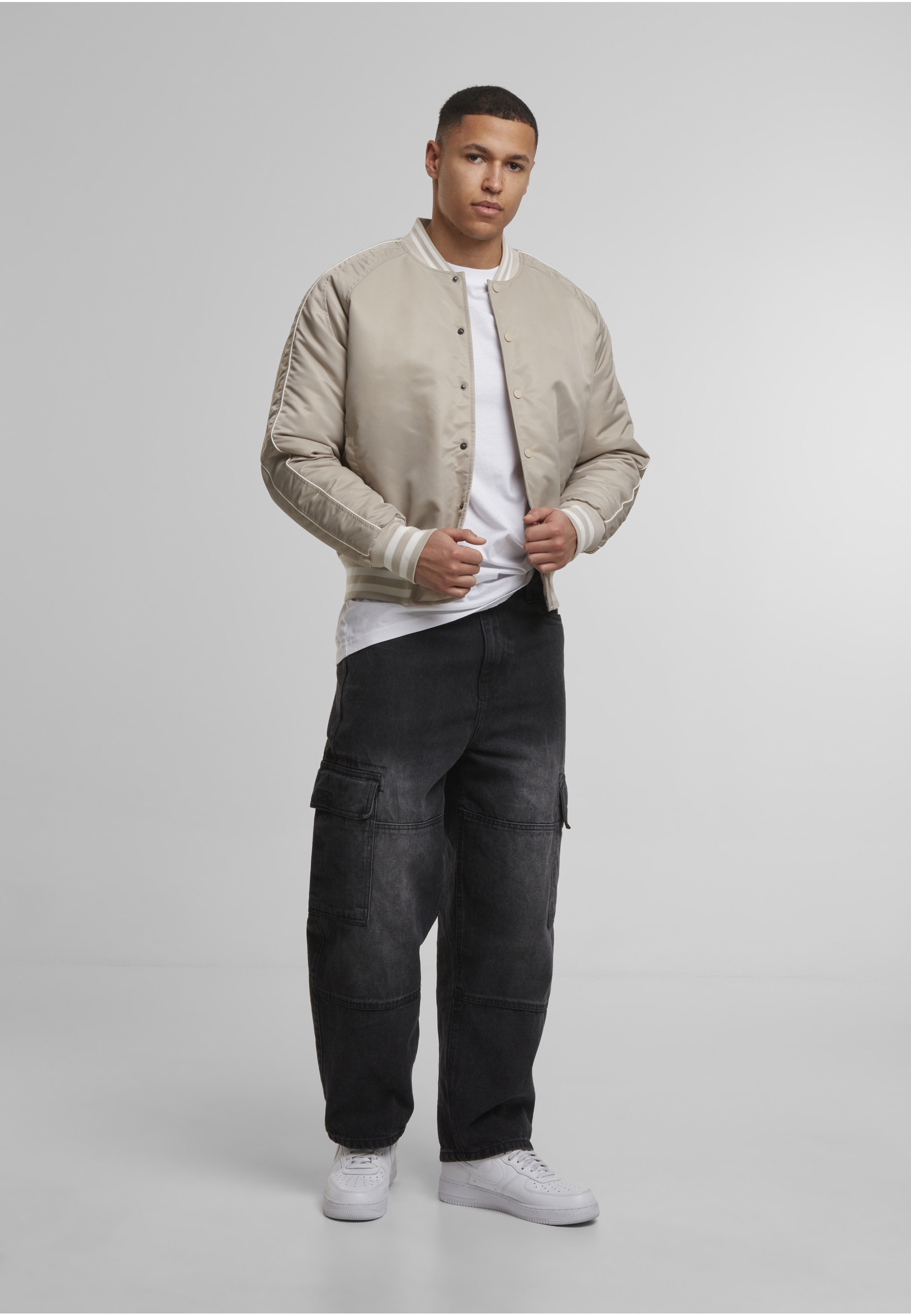 URBAN CLASSICS Bomberjacke »Urban Classics Racer Bomber Jacket« 1 Stk. tlg. ohne Kapuze