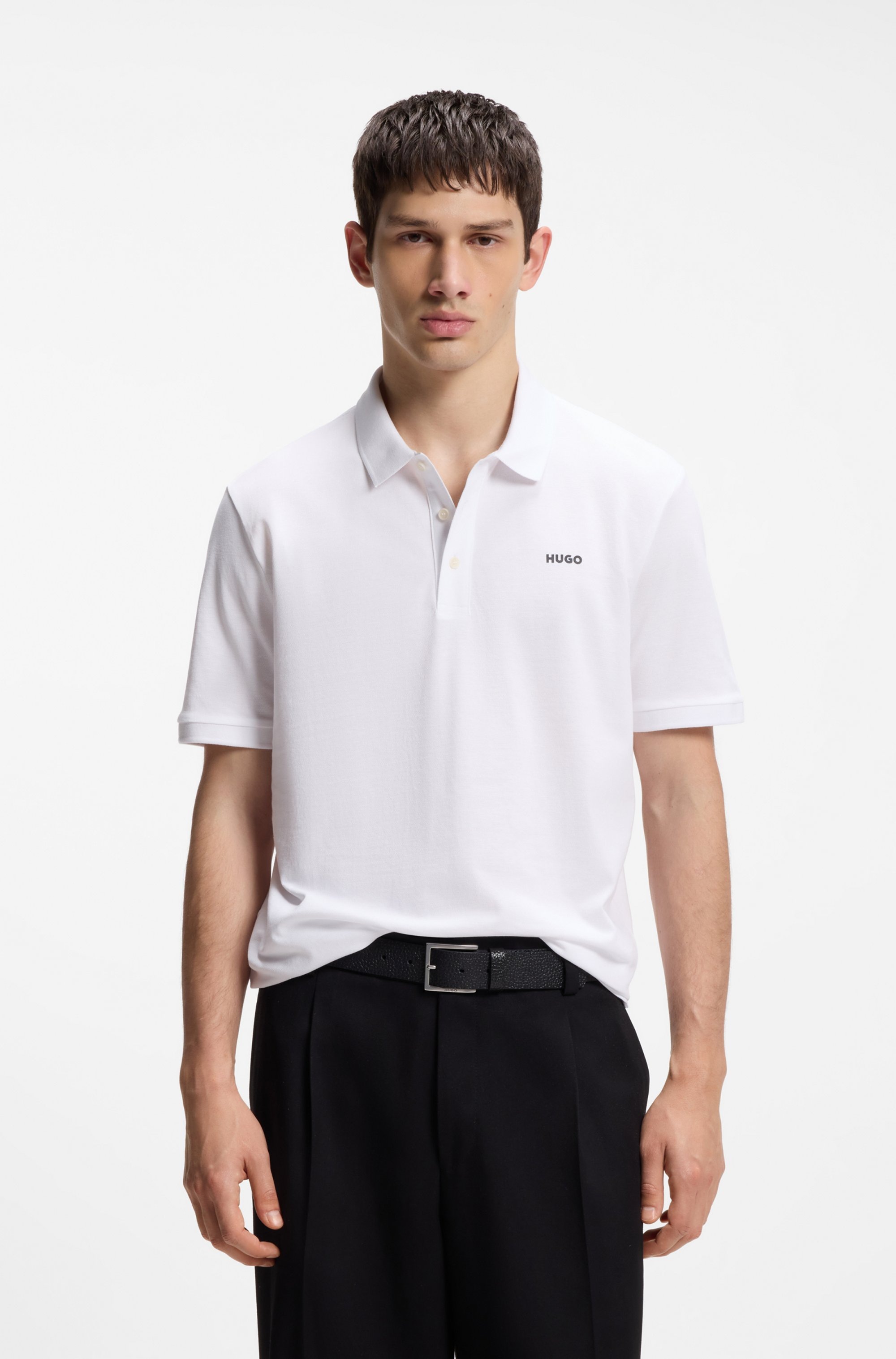 HUGO Poloshirt "Donos" Regular Fit, Baumwoll-Piqué günstig online kaufen