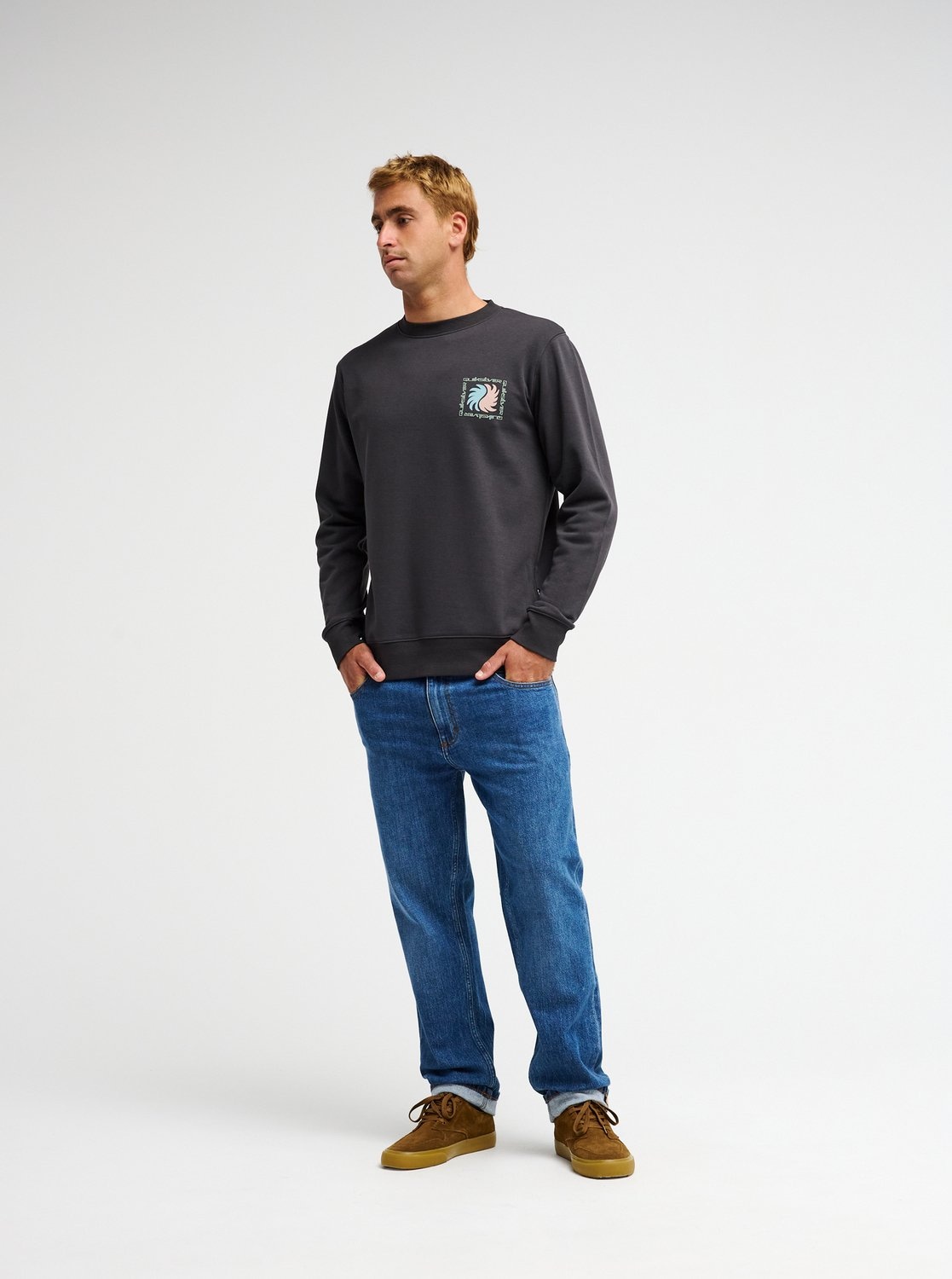 Quiksilver Sweatshirt »VIBES CREW«, sportlich-lässiger Look, für Alltag und Freizeit
