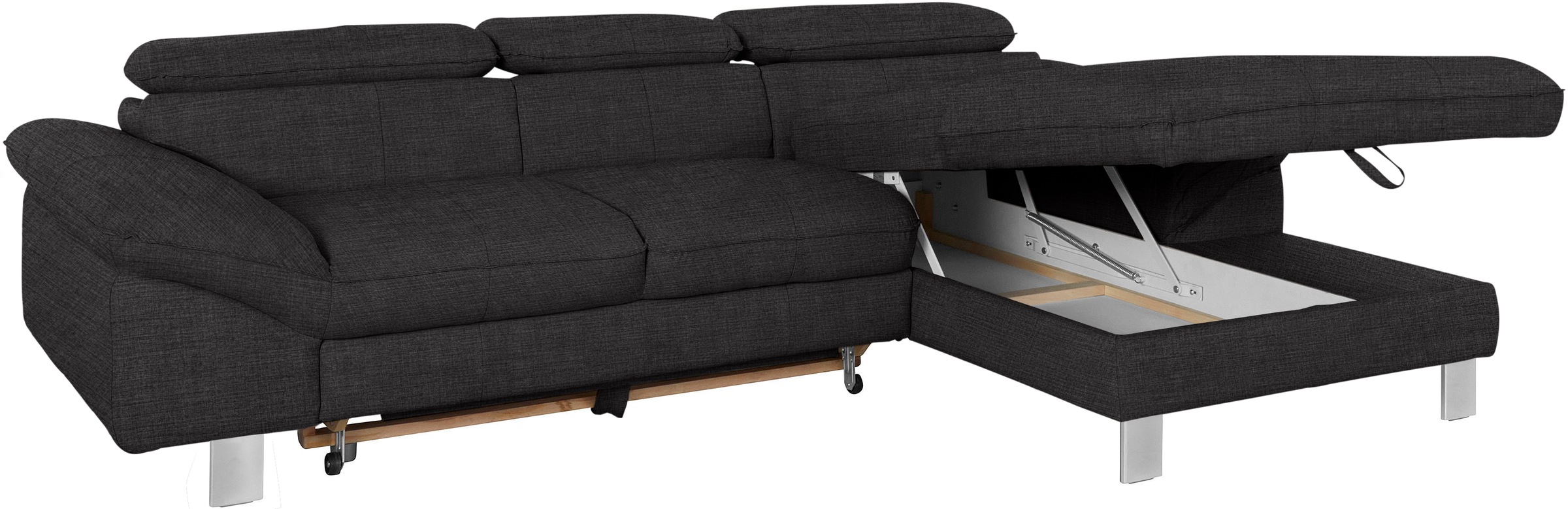 COTTA Ecksofa Driver, mit Kopfteilverstellung, wahlweise mit Bettfunktion