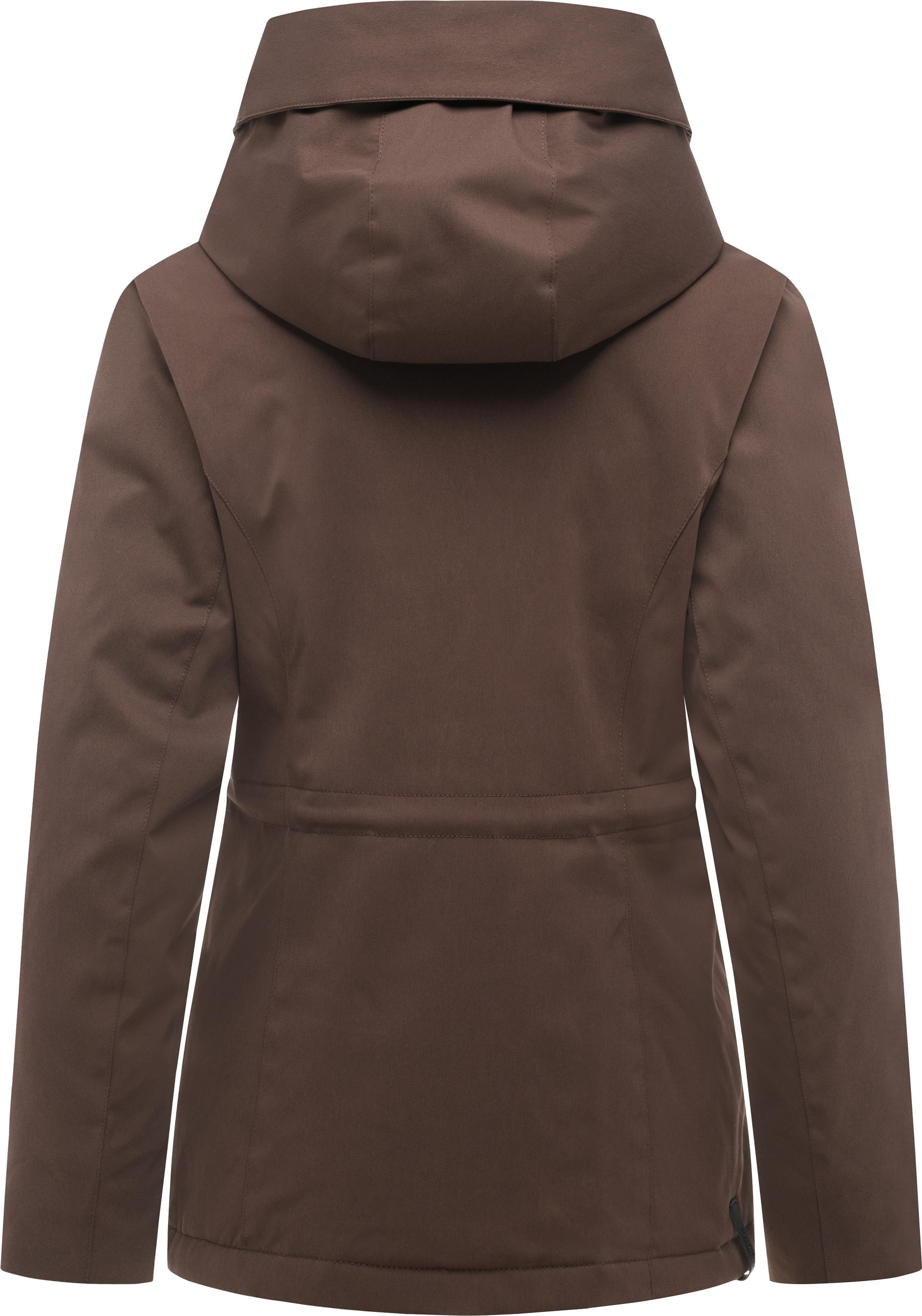 Ragwear Outdoorjacke »Padmini B Y« mit Kapuze Wasserdichte Übergangsjacke mit Taillenzugkordel