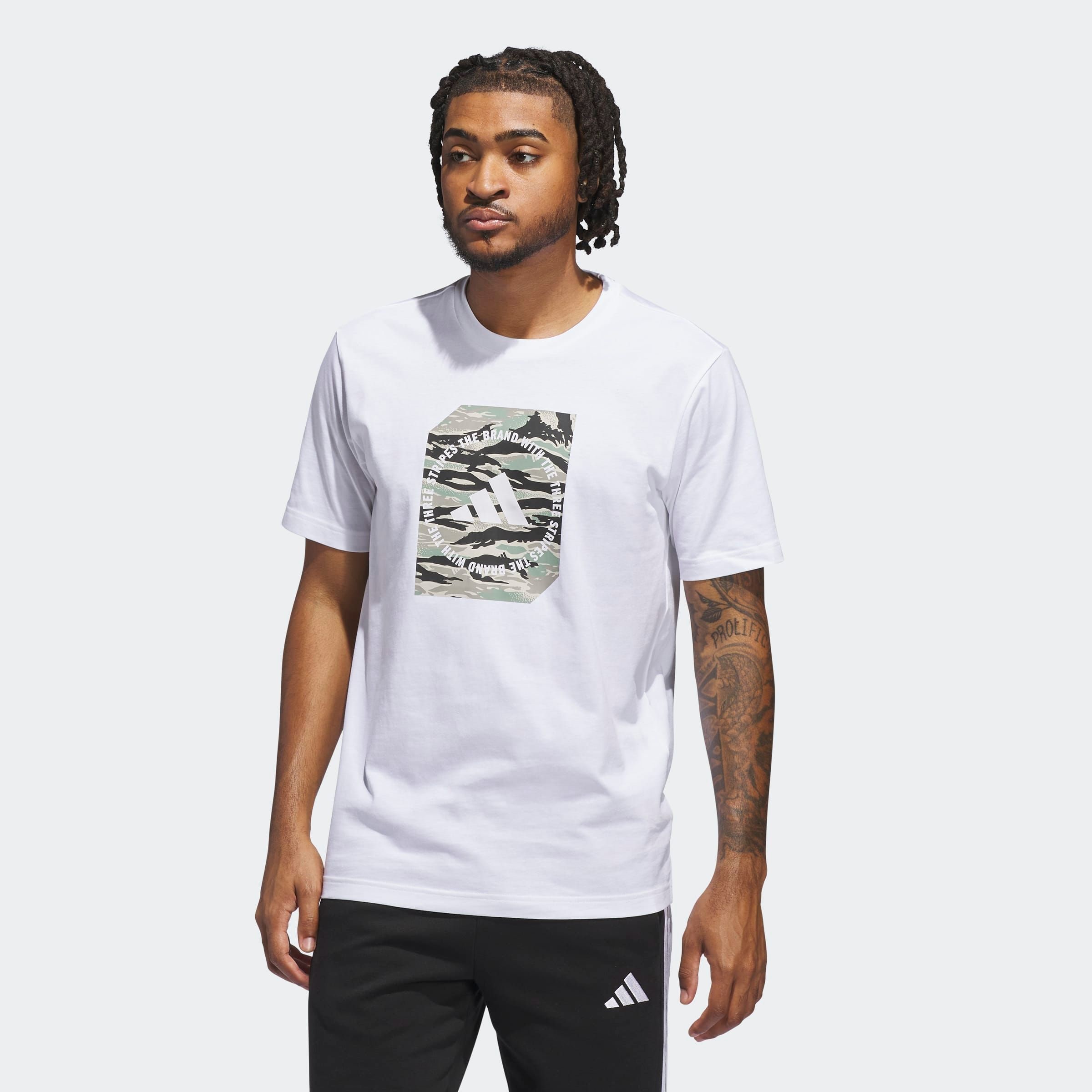 adidas Sportswear T-Shirt "M C CAMO BOX T" ohne Verschluss, aus weichem Sin günstig online kaufen