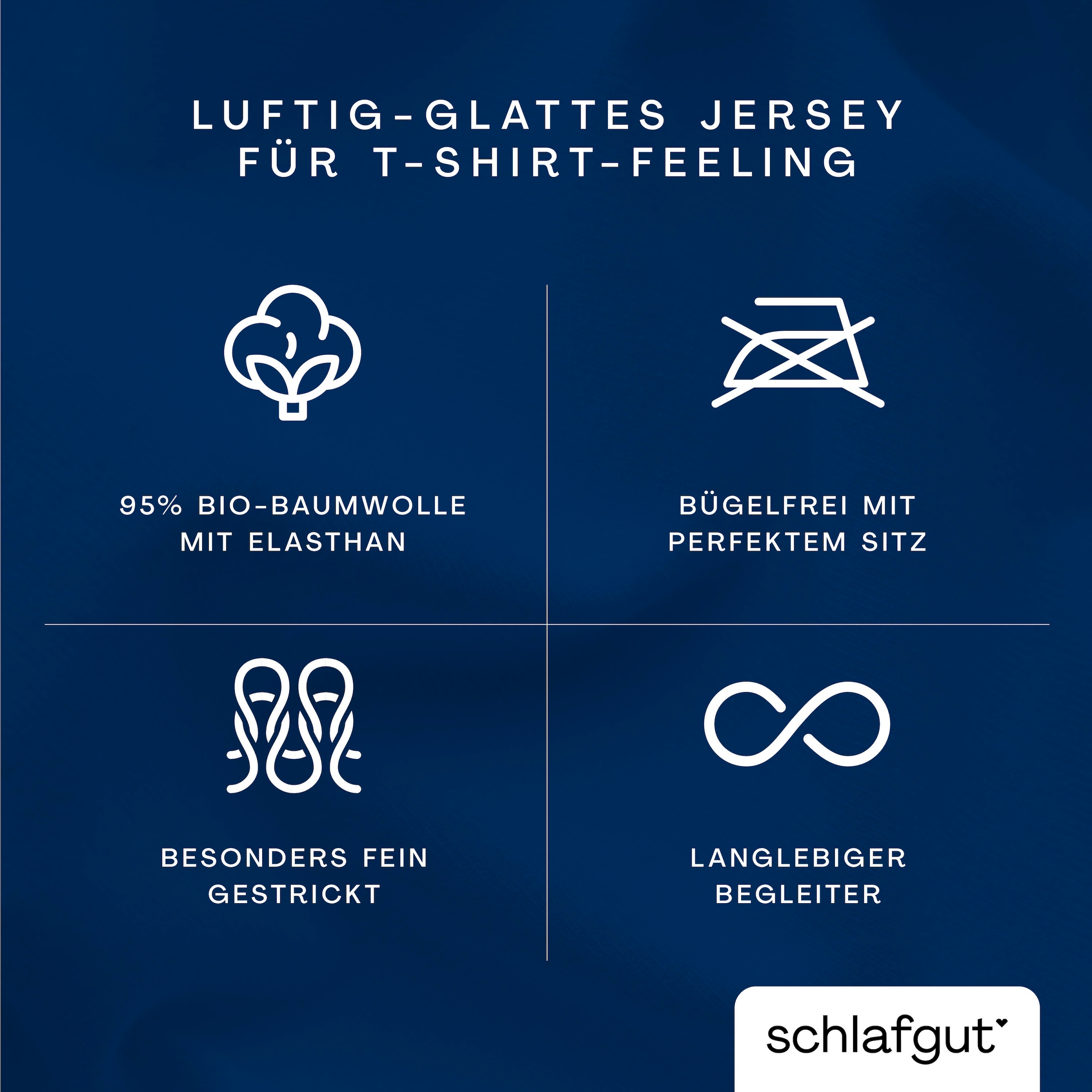 Schlafgut Bettbezug »Knitted Jersey uni, aus Bio-Baumwolle mit Elasthan, Reißverschluss«, (1 St.), bügelfrei, Mix & Match Bettwäsche: passender Kissenbezug erhältlich