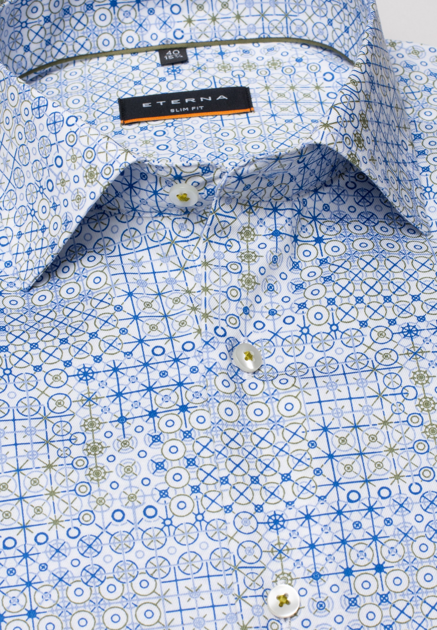 Eterna Langarmhemd »SLIM FIT«, EASY IRON (bügelleicht)