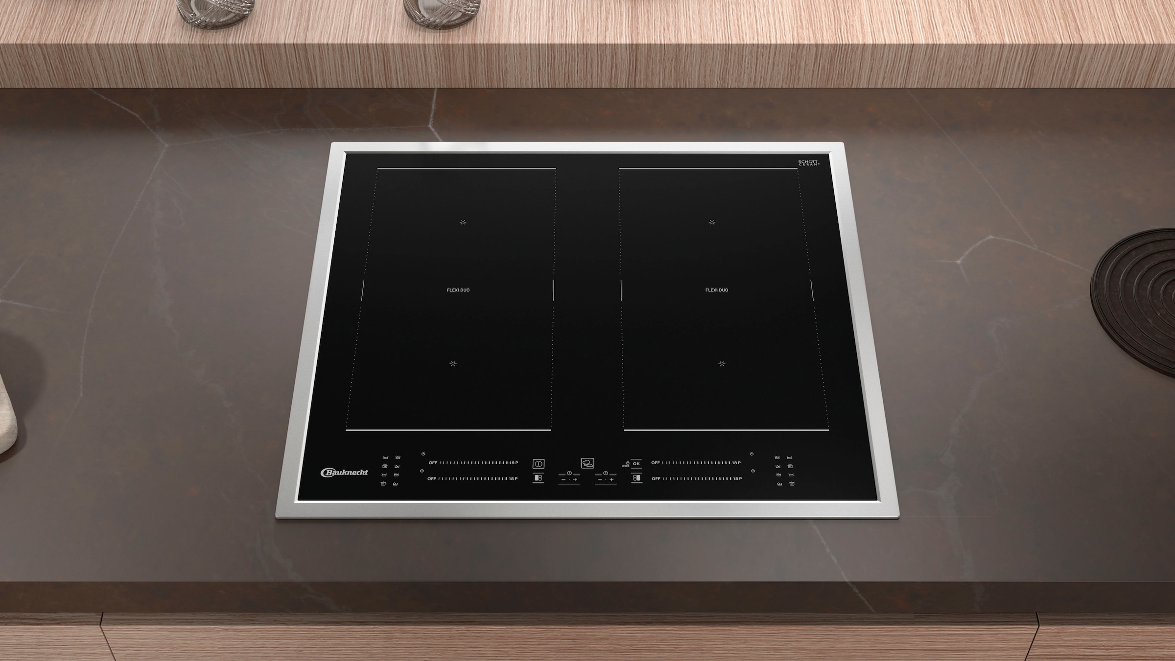BAUKNECHT Flex-Induktions-Kochfeld von SCHOTT CERAN® »BS 4160C FT«