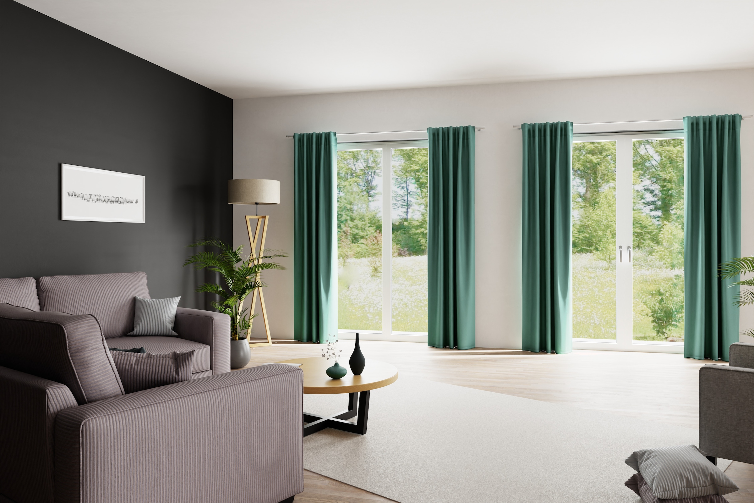 HOMING Verdunkelungsvorhang "Galdin" verdeckte Schlaufen 1 Stk. tlg. Fertig günstig online kaufen