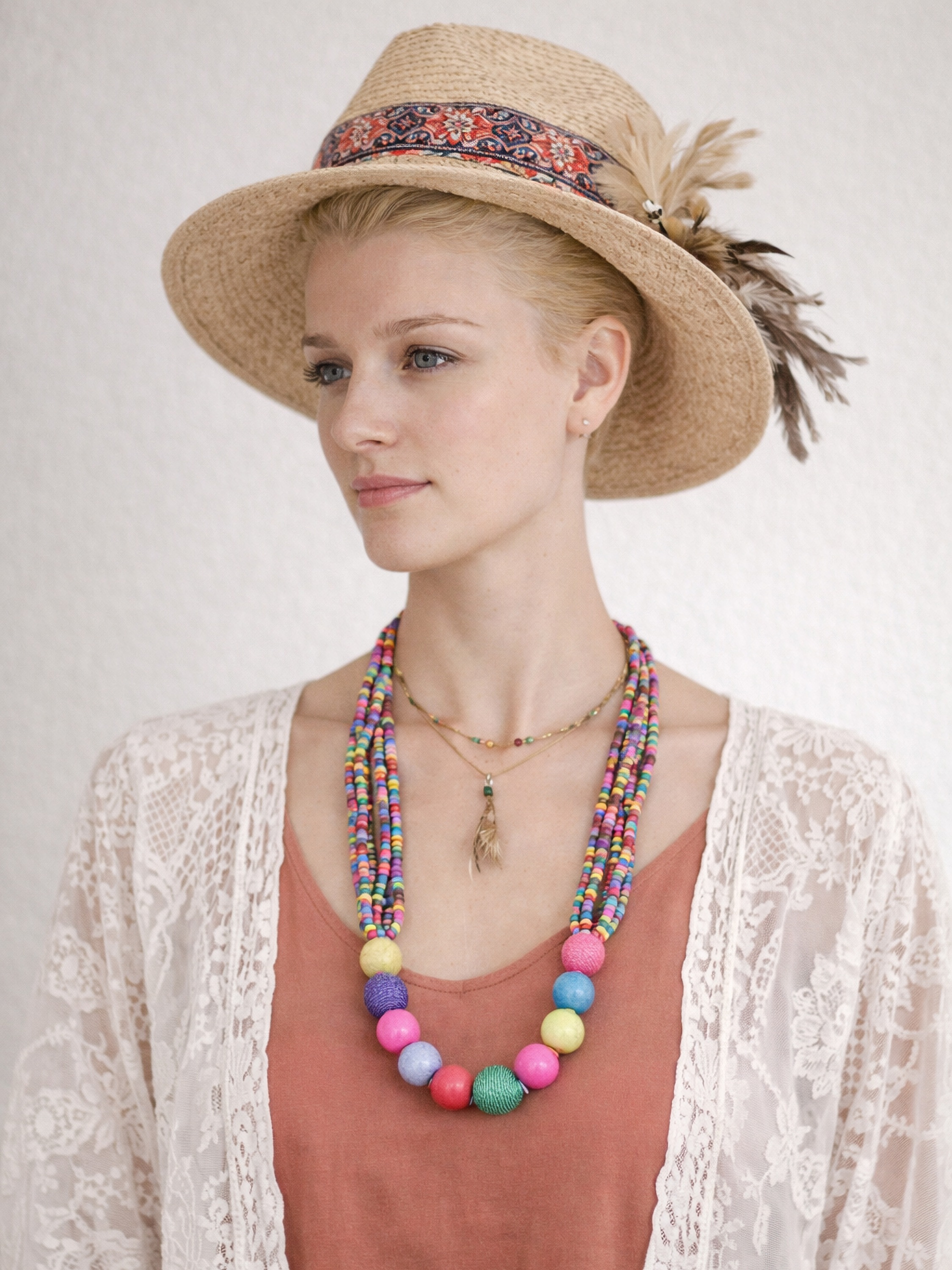 COLLEZIONE ALESSANDRO Kette mit Anhänger »Vigan« aus echtem Holz