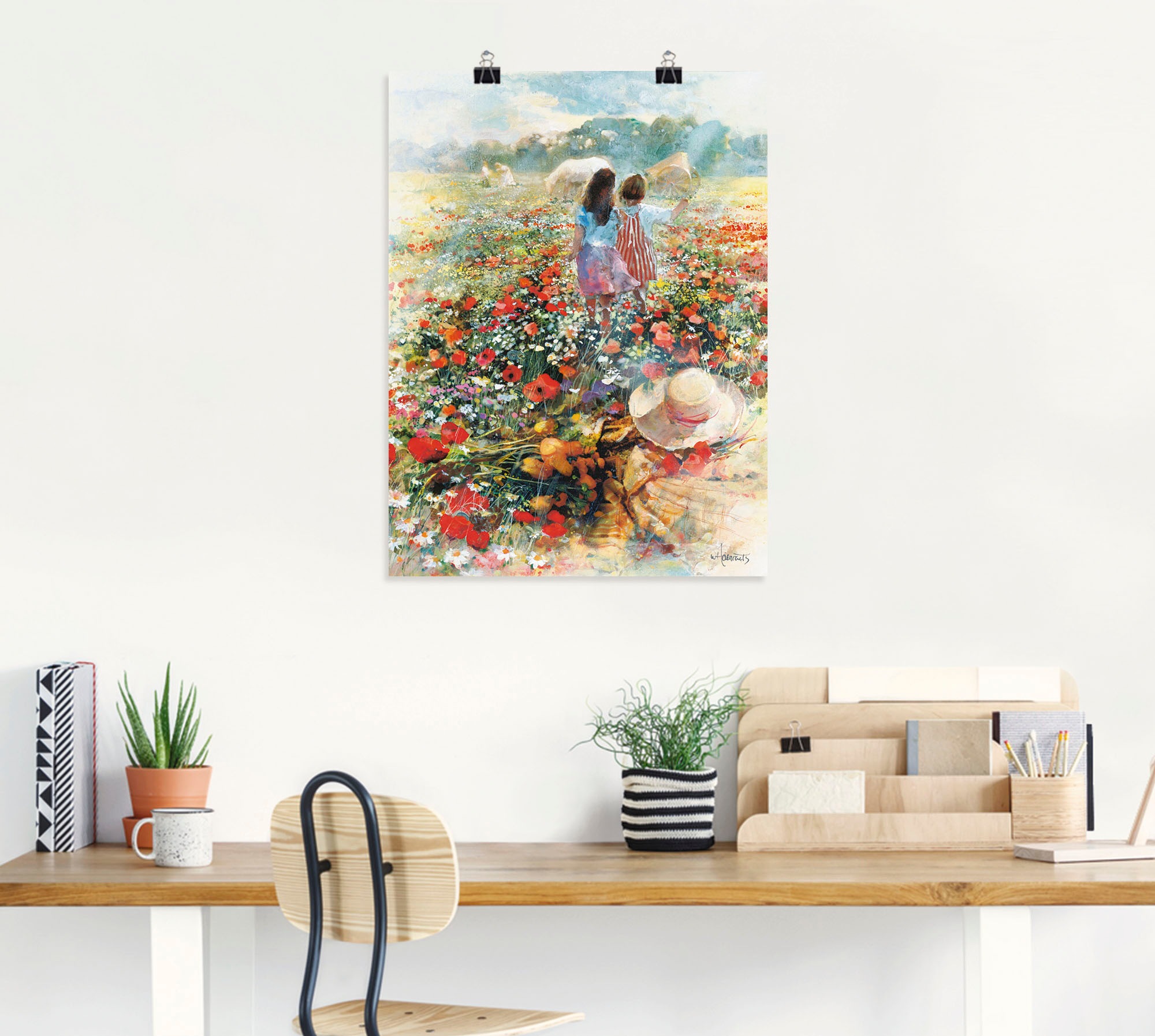 Artland Leinwandbild »Sommer der Liebe«, Kind, (1 St.), auf Keilrahmen gespannt