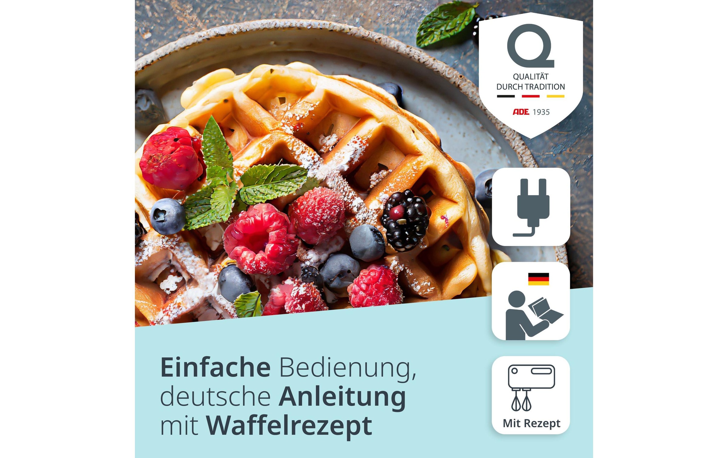 ADE Waffeleisen »KG2344« 550 W