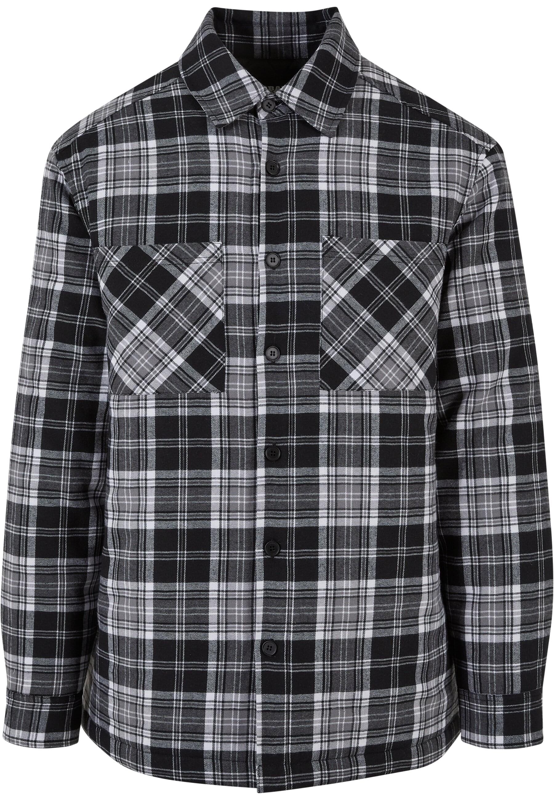 URBAN CLASSICS Langarmshirt "Herren Padded Checked Shirt Jacket", (1 tlg.) günstig online kaufen