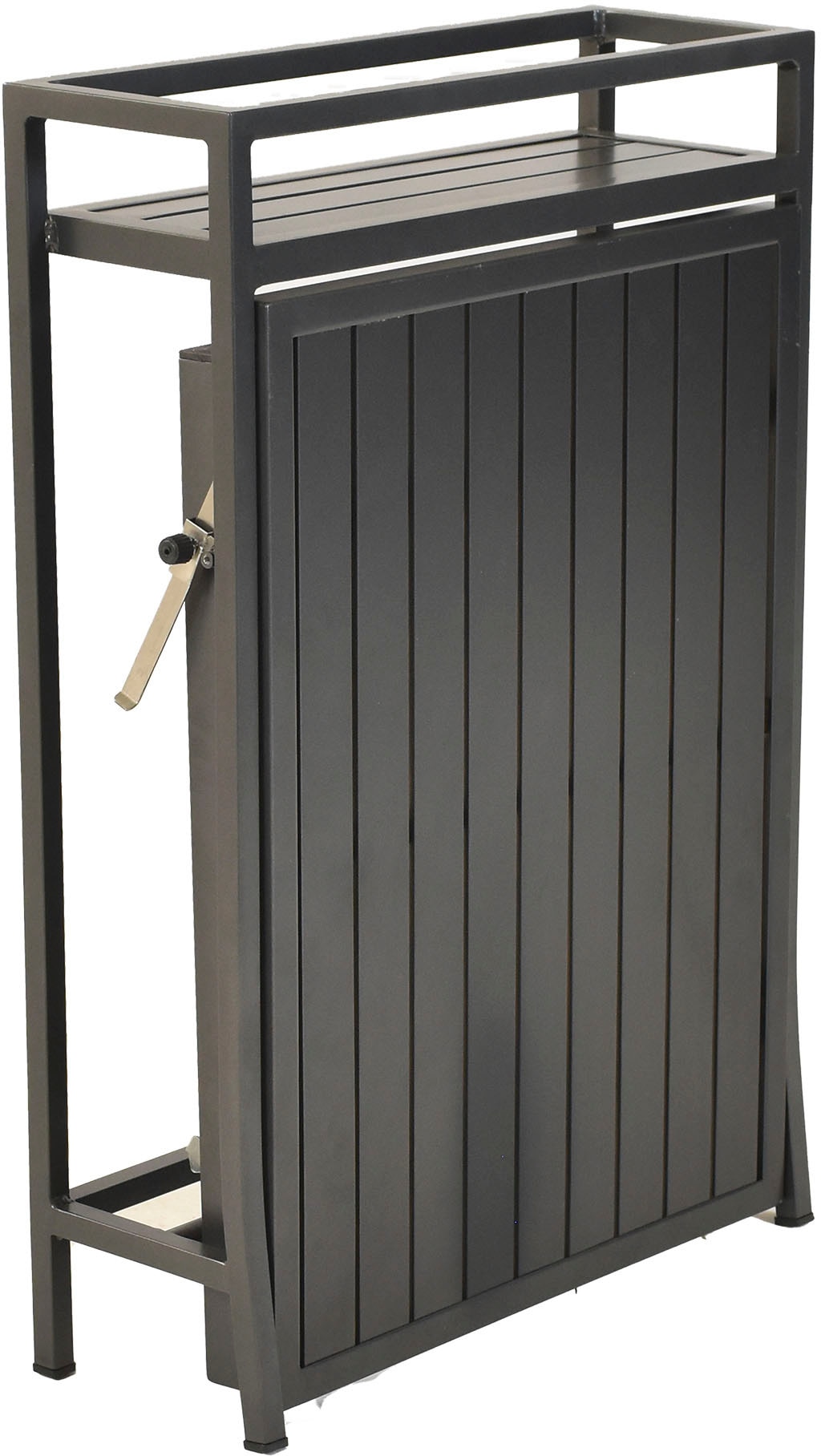 MERXX Balkonset »»Paxos««, (Set, 3 tlg.), Tischplatte aus Aluminum, Armlehnen aus Akazienholz