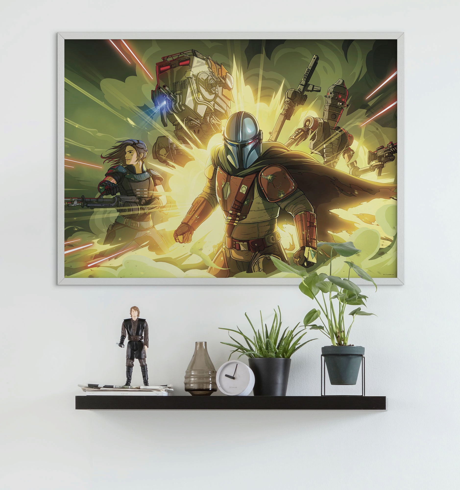 Komar Bild "Mandalorian Fireteam" Disney  Star Wars 1 Stk. tlg. Wandbild zu günstig online kaufen