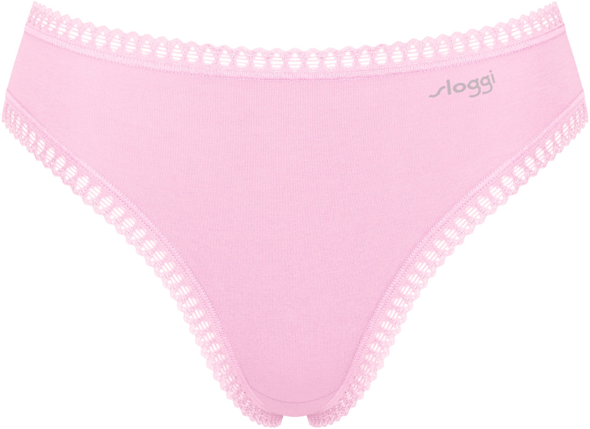 sloggi Slip »GO Crush«, (3er Pack), hoher Beinausschnitt, Spitze, feminin, weich, elastisch, Baumwollmix